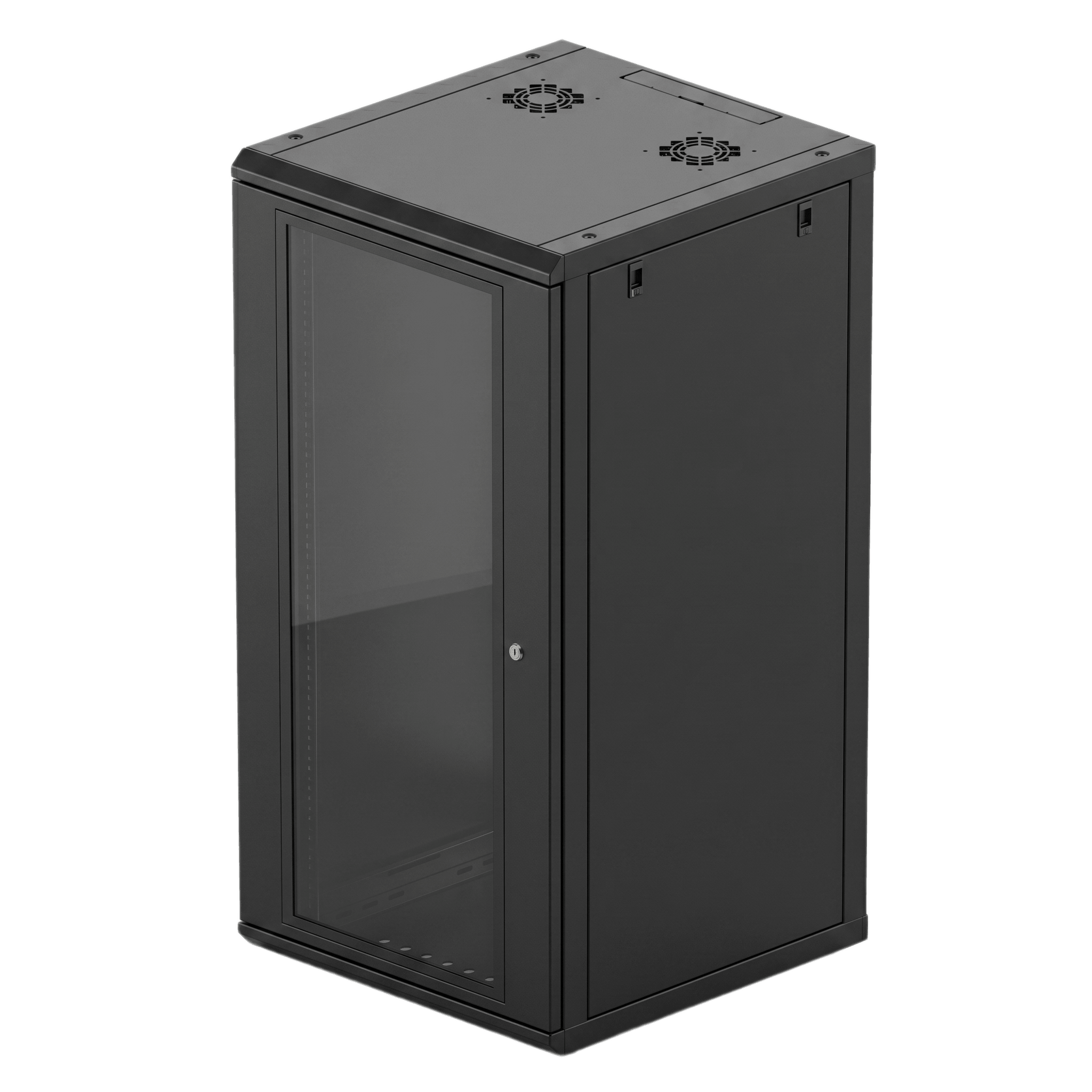 Gabinete de Pared / 24U / 635 mm Profundidad / 19 in / Acero Reforzado / 100 kg Carga / 2.09 ft x 3.85 ft x 2.09 ft — LINKEDPRO · SKU SR-19-24-GN3G
