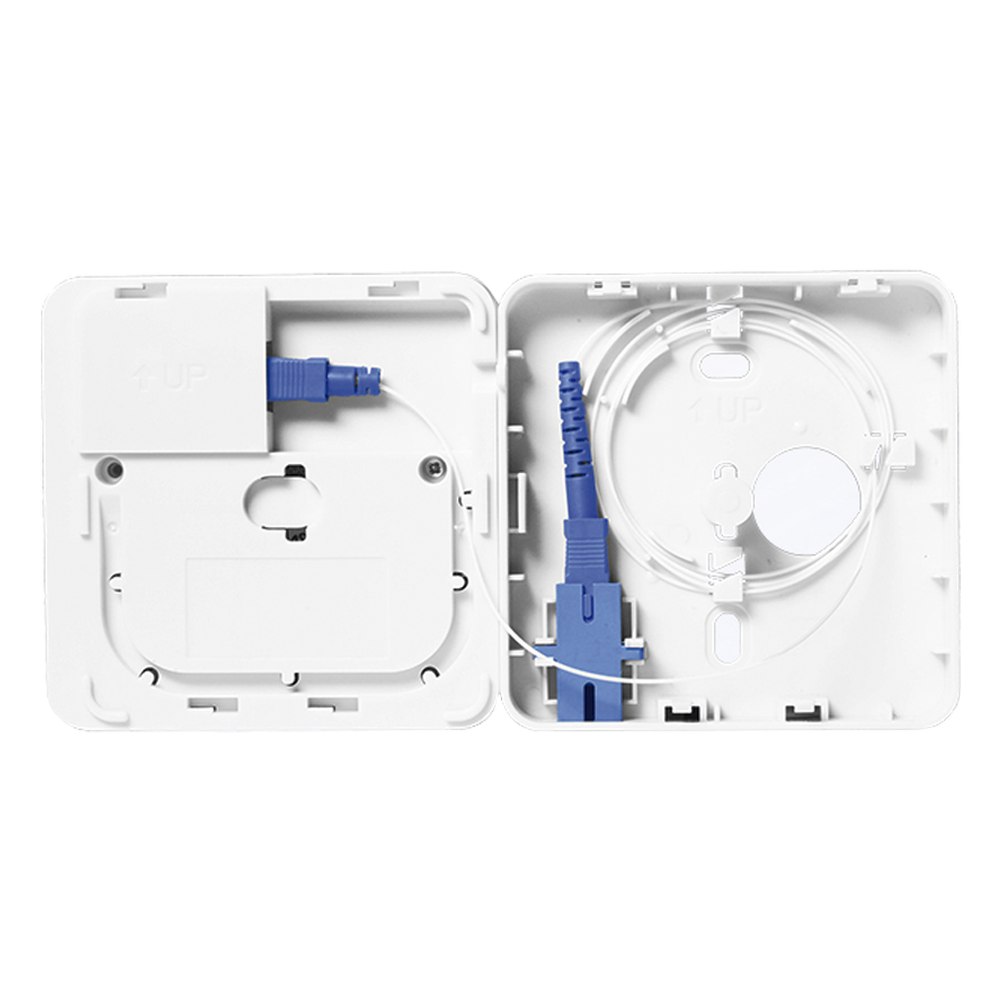 ONU Bridge EPON/GPON / 1 Puerto SC/UPC / 1 Puerto LAN Gigabit / Roseta Integrada / 91x91x41 mm / 4W