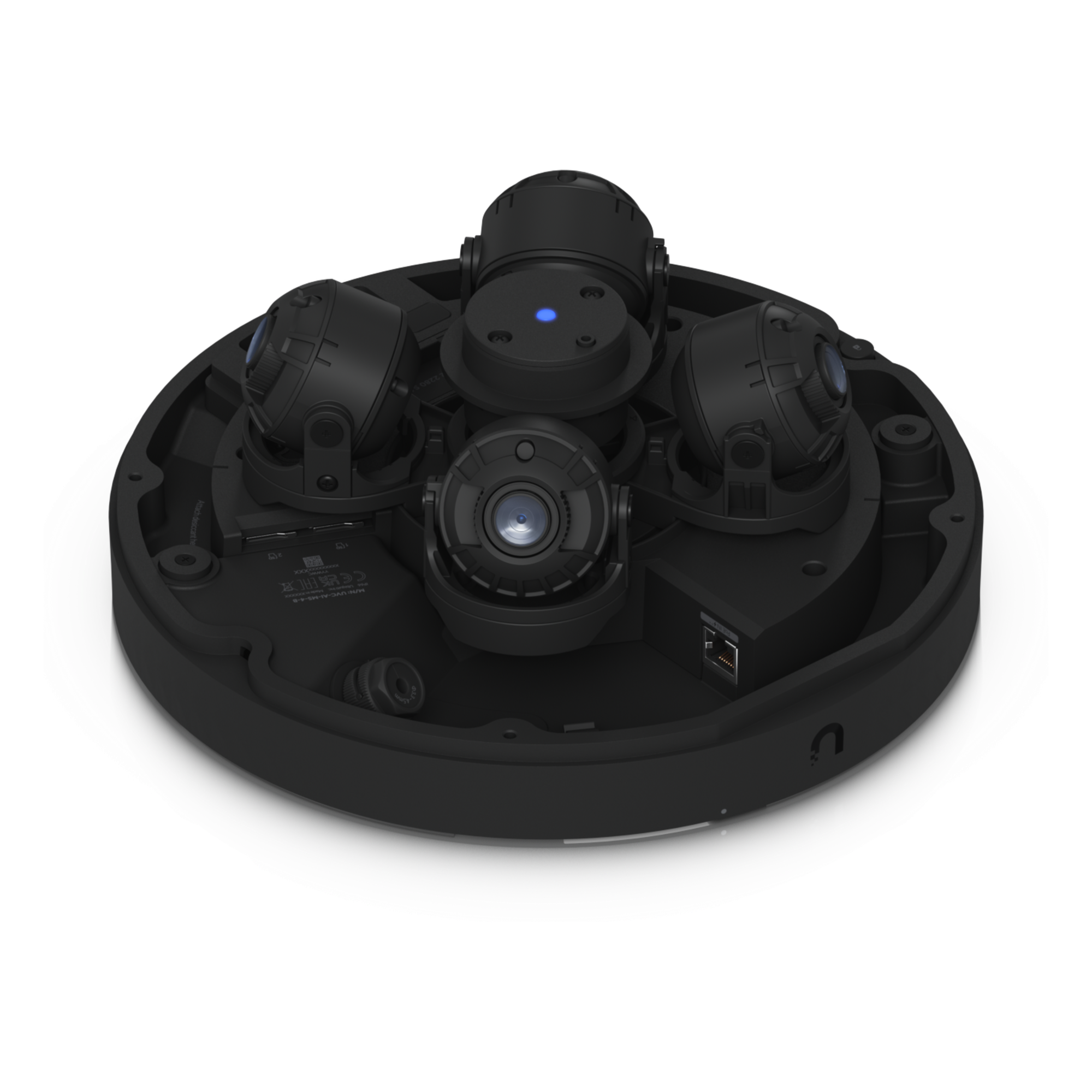Cámara Multisensor IP / 32 MP (4 × 8 MP) / Zoom Óptico 2.33× / IR 20 m (65.6 ft) / PoE++ / IP66 / IK10