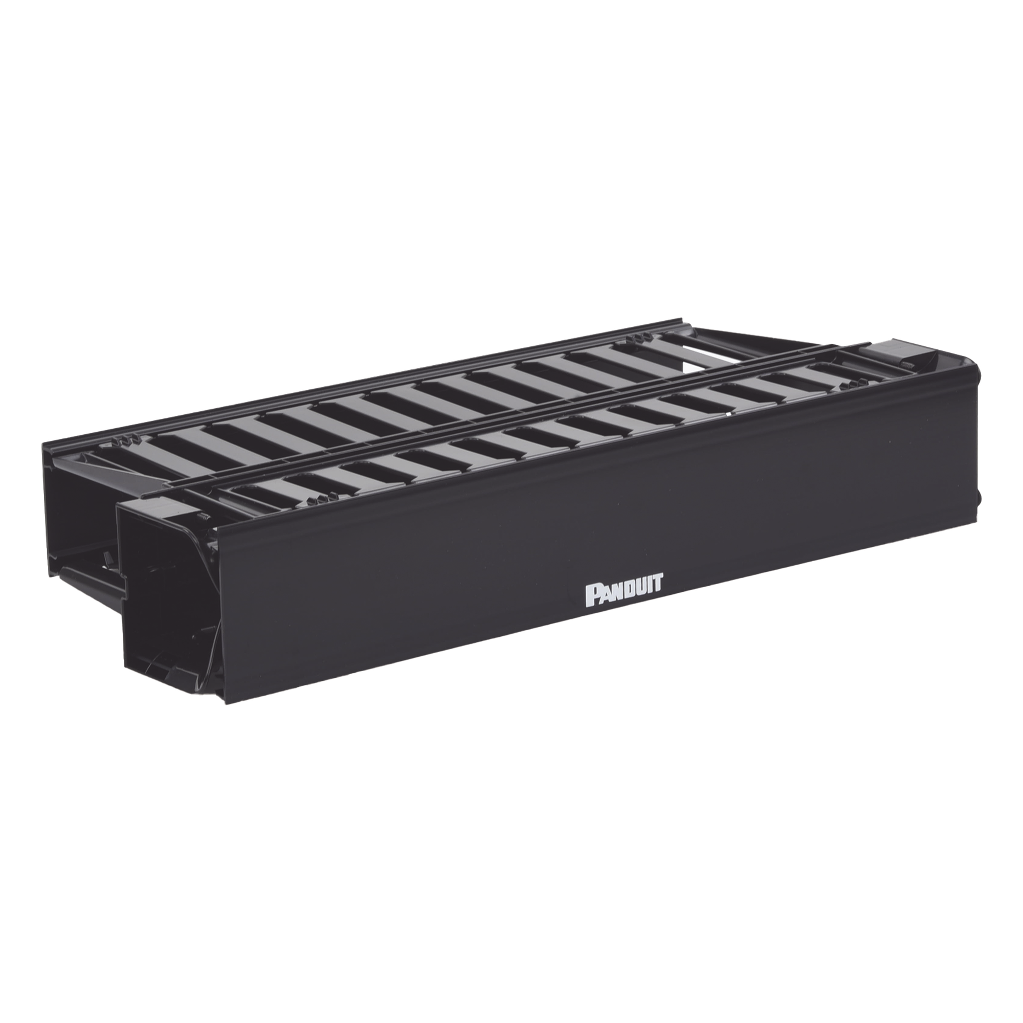 Organizador de Cables Horizontal / Doble Frontal y Posterior / 2UR / 19in / Con Tapa Extendida — PANDUIT · SKU WMPH2E