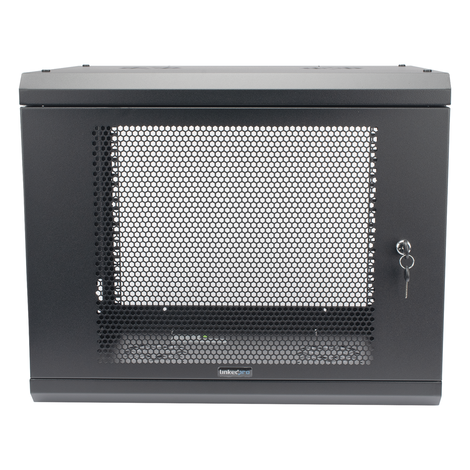 Gabinete de Pared 9U / 19'' / 455 mm (17.9'') Profundidad / Acero Reforzado / Carga 80 kg — LINKEDPRO · SKU SR1909LH3P
