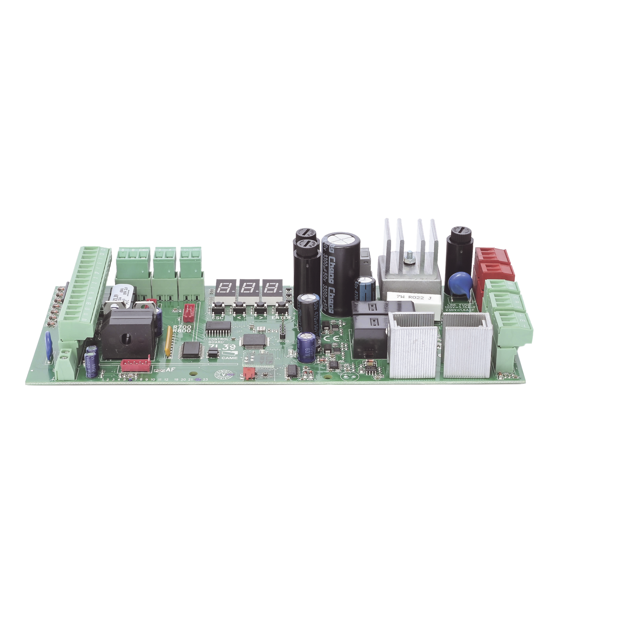 Tarjeta de Control / LCD HD / Conectividad Inalámbrica ZL39 / Integración Seguridad / Alimentación Eficiente / Diseño Compacto — CAME · SKU 3199-ZL39