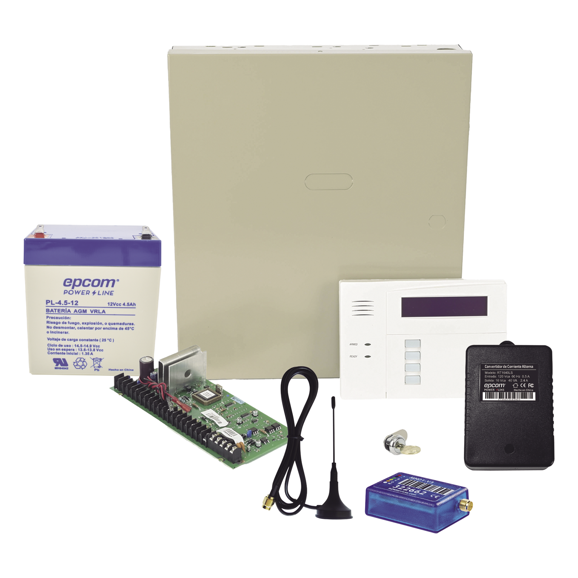 Panel de Control Antirrobo Híbrido / 8 a 48 Zonas / 3 Particiones / Comunicador 2G / Teclado-Receptor Inalámbrico — HONEYWELL HOME RESIDEO · SKU VISTA48-60RF-MINI2G