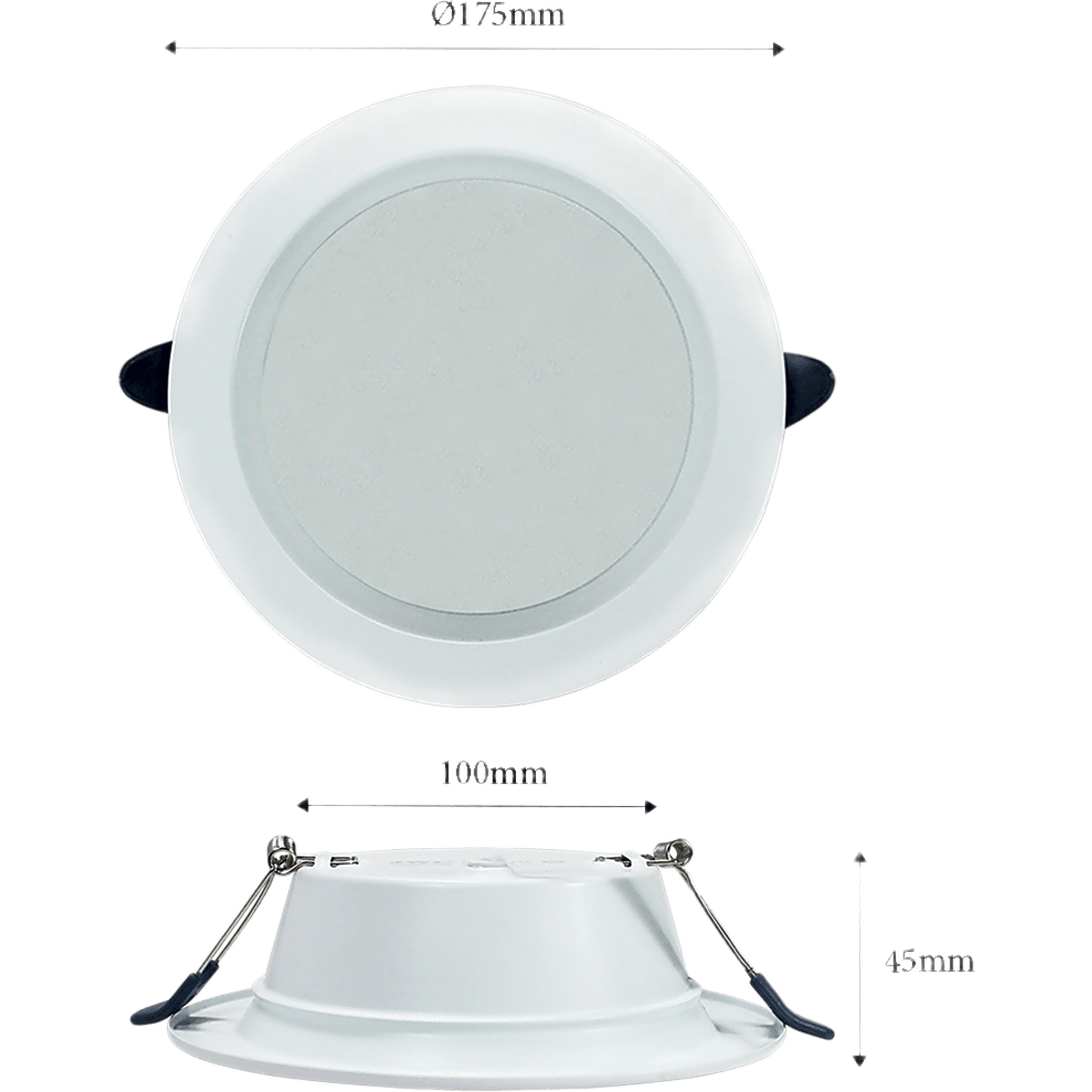 Downlight LED Empotrable / 18 W / 1400 lm / Temperatura Dual 4000K/6500K / Ángulo 100° / IP20