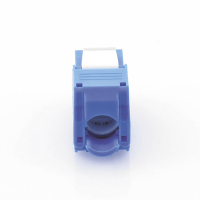 Módulo Jack Keystone Cat6 (Toolless), con Terminación en Ángulo 180 Grados Color Azul, Compatible con Faceplate y Patchpanel Linkedpro
