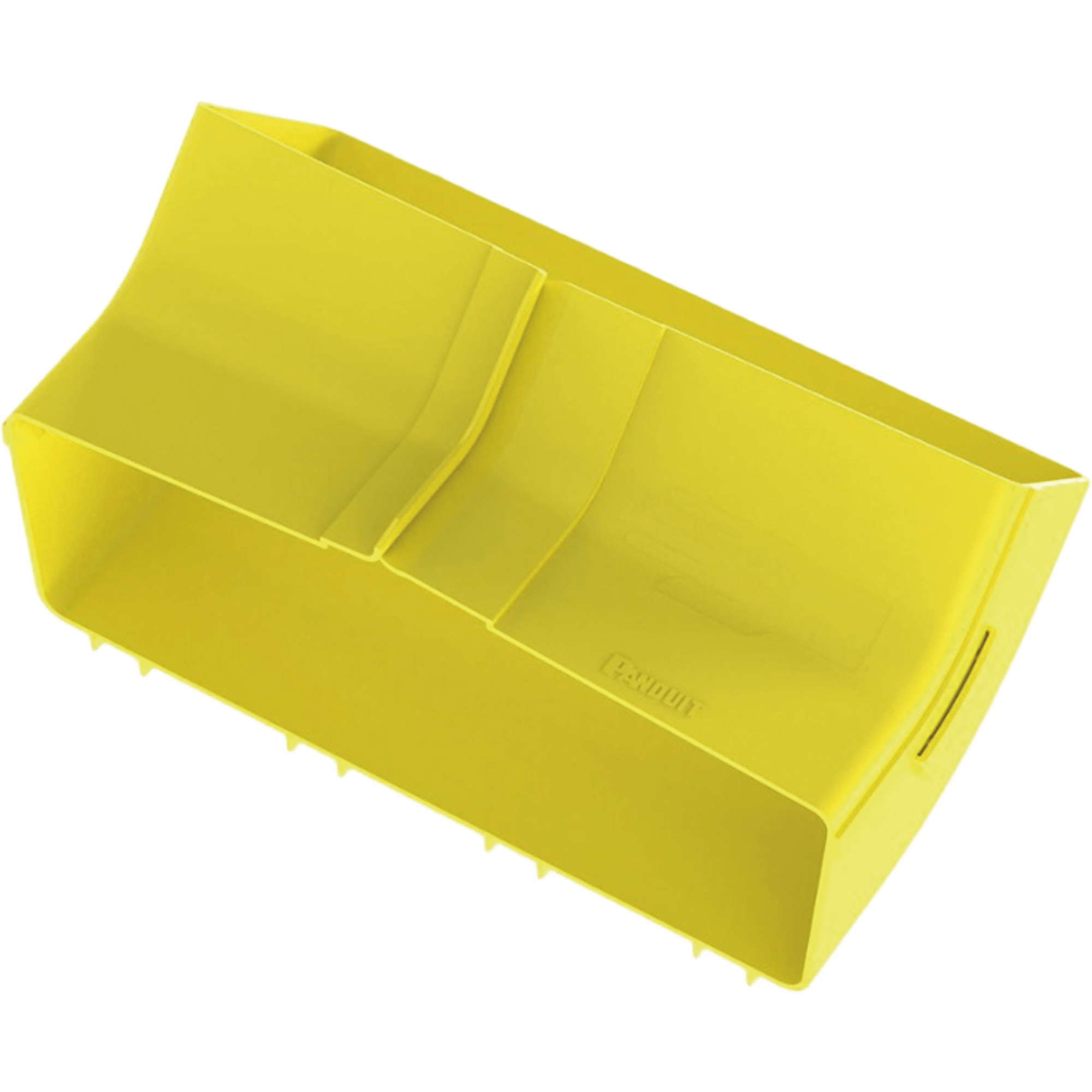 Bajada Vertical Interior de 45º con Tapa, Para uso con Canaletas 12X4 FiberRunner™, Color Amarillo