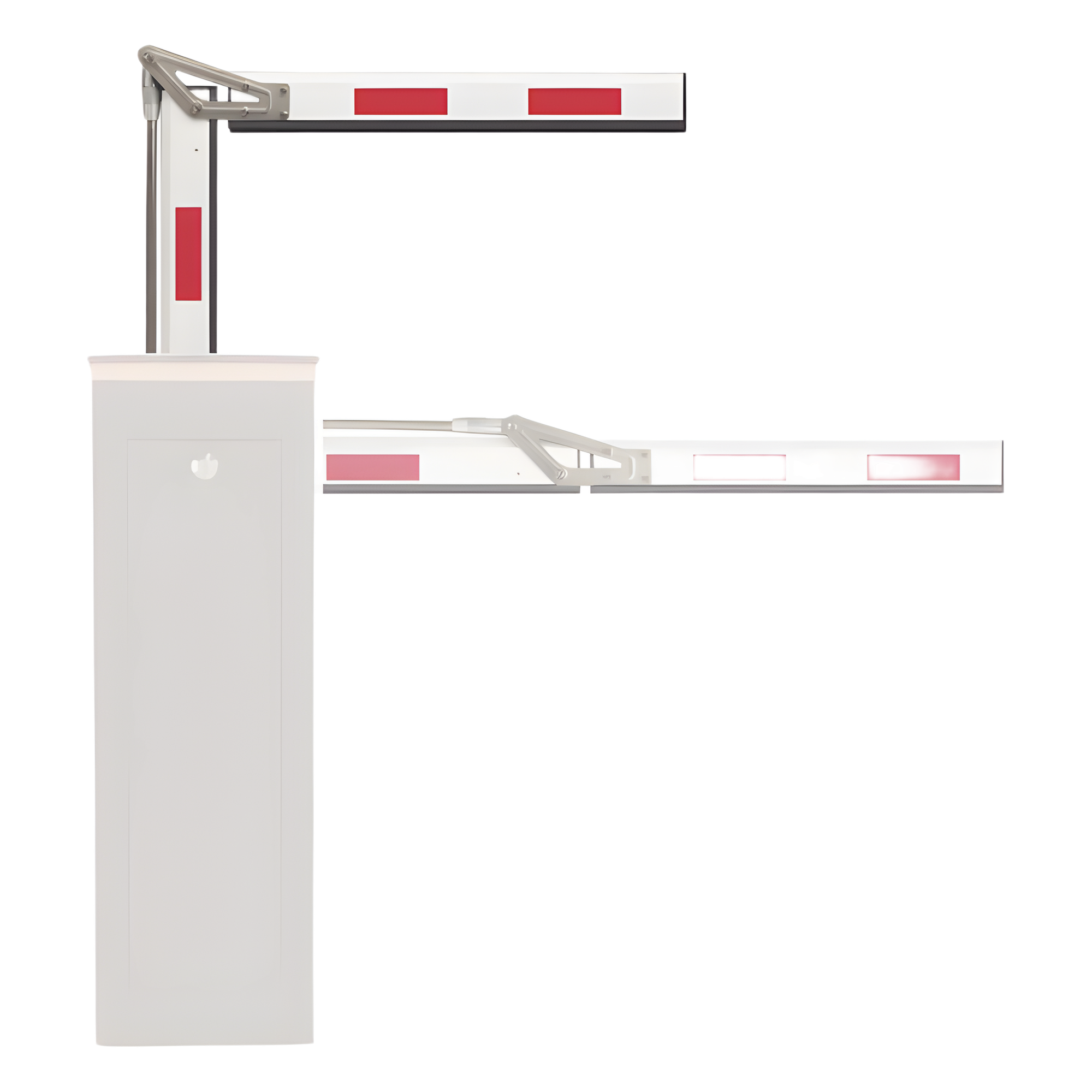 Brazo Articulado para Barrera / 4 m (13.1 ft) / Doble Sección / Aluminio Anticorrosivo / Ángulo Ajustable 90° / Reflectivo — ACCESSPRO · SKU XB-ARM-ART