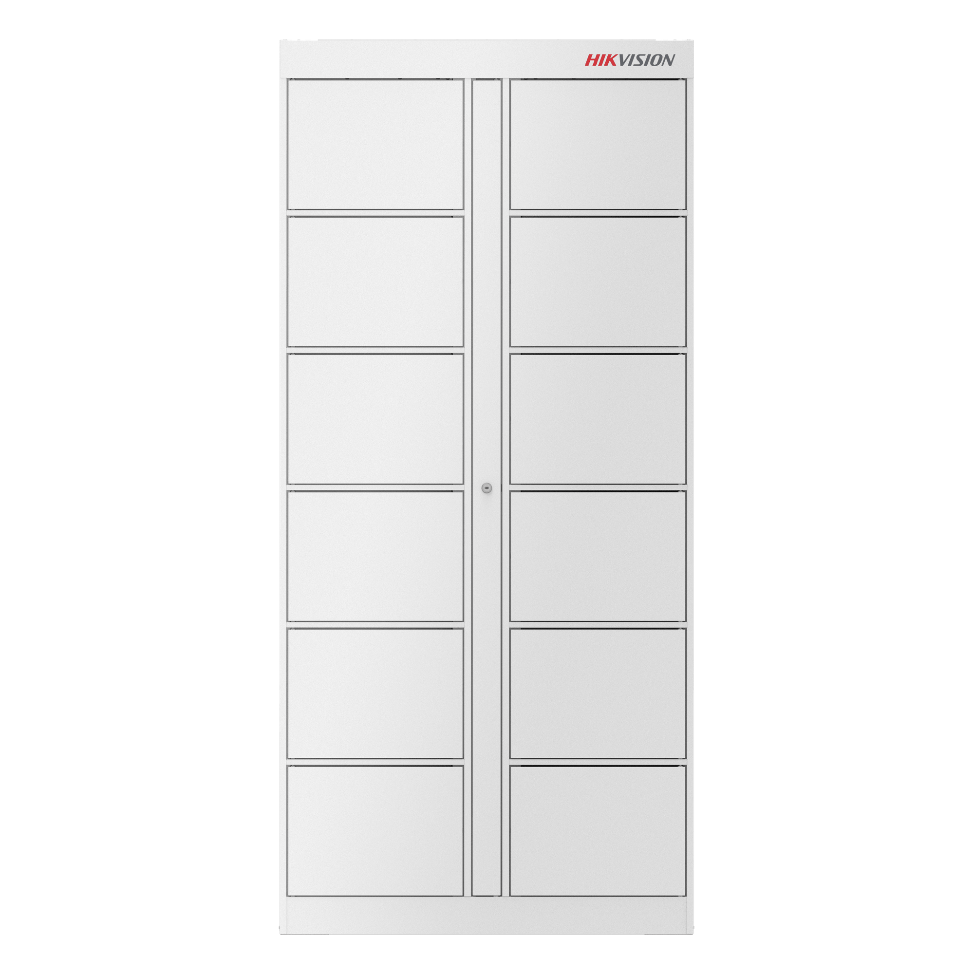 Locker de Expansión / 12 Espacios / Comunicación RS485 / Control Facial y Tarjeta / Uso Interior / 50 kg — HIKVISION · SKU DS-KLB2-12
