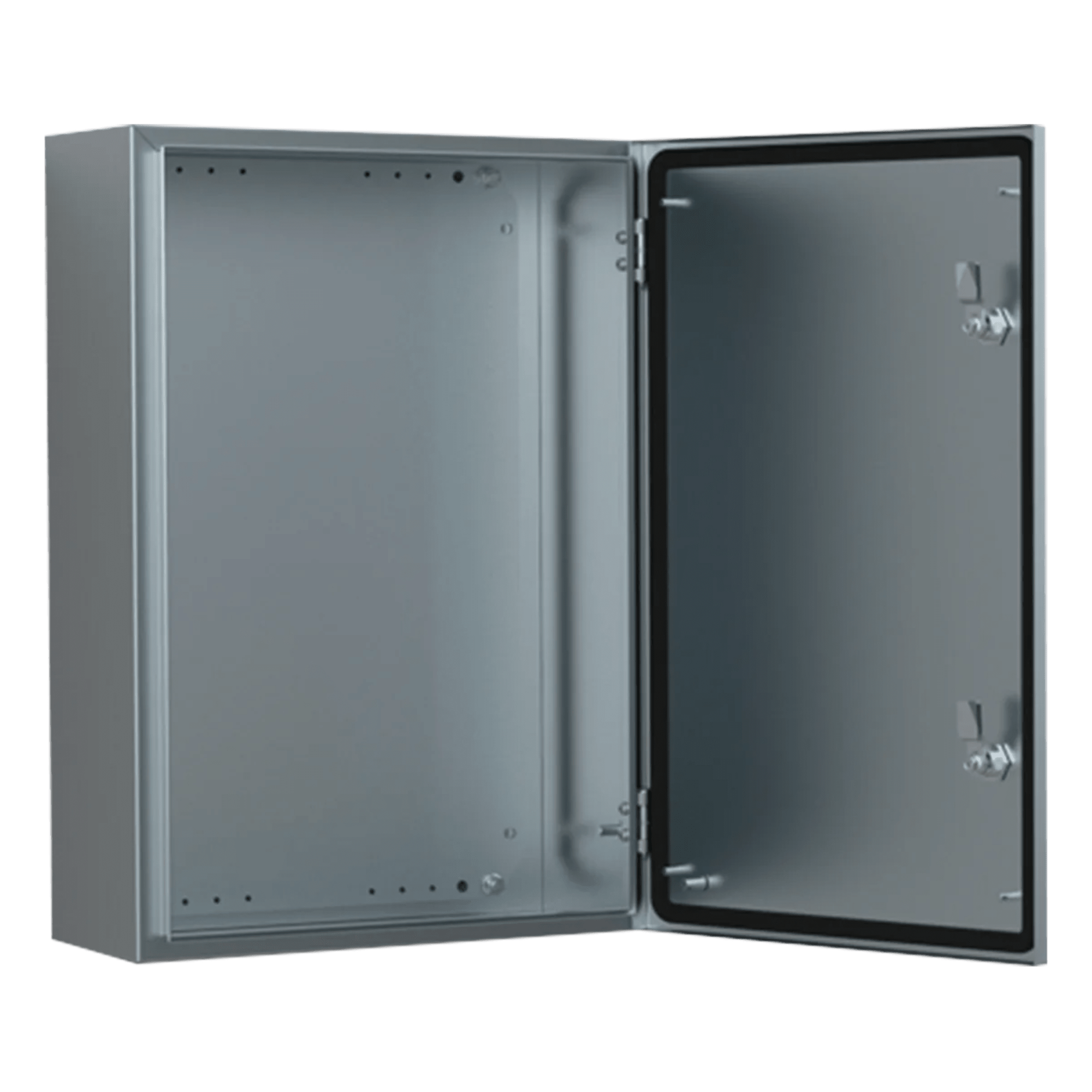 Gabinete Industrial / Acero Inoxidable AISI 304L / IP66 / 500x500x210 mm (19.7x19.7x8.3 in) / Montura Mural / Placa de Montaje 2 mm — HOFFMAN · SKU ASR0505021
