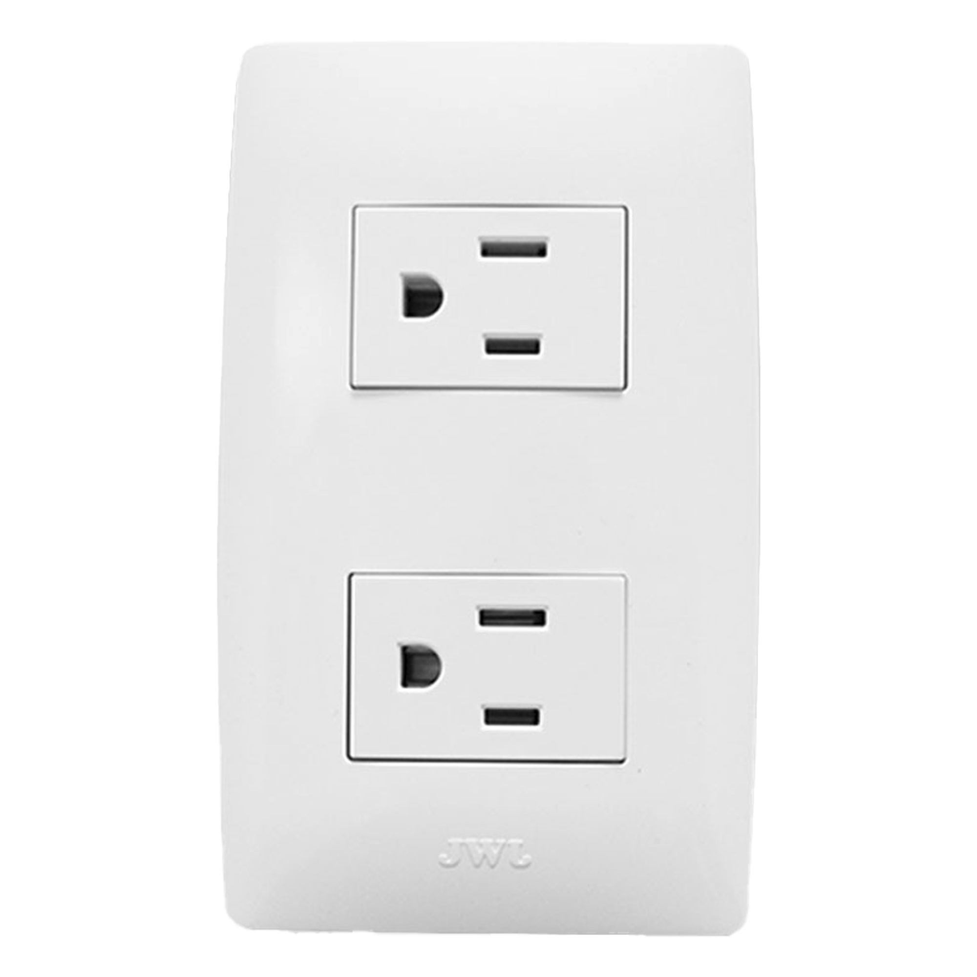 Contacto Dúplex / 2 Tomas 2P+T / 127 V~ / 15 A / 60 Hz / Instalación en Muro — JWJ · SKU JTL-B72-23