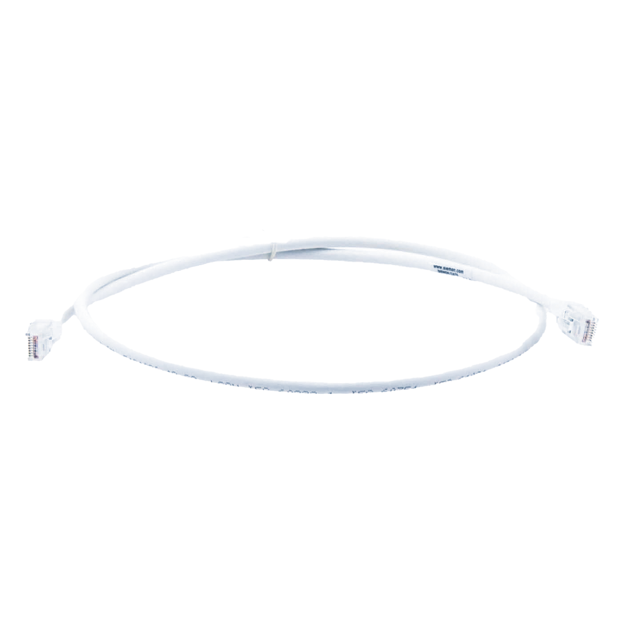 Patch Cord Modular Cat6 UTP / CM-LS0H / 0.91m (3 Pies) / 26AWG / 5.3mm OD / Blanco / Bulk — SIEMON · SKU MC6-03-02B