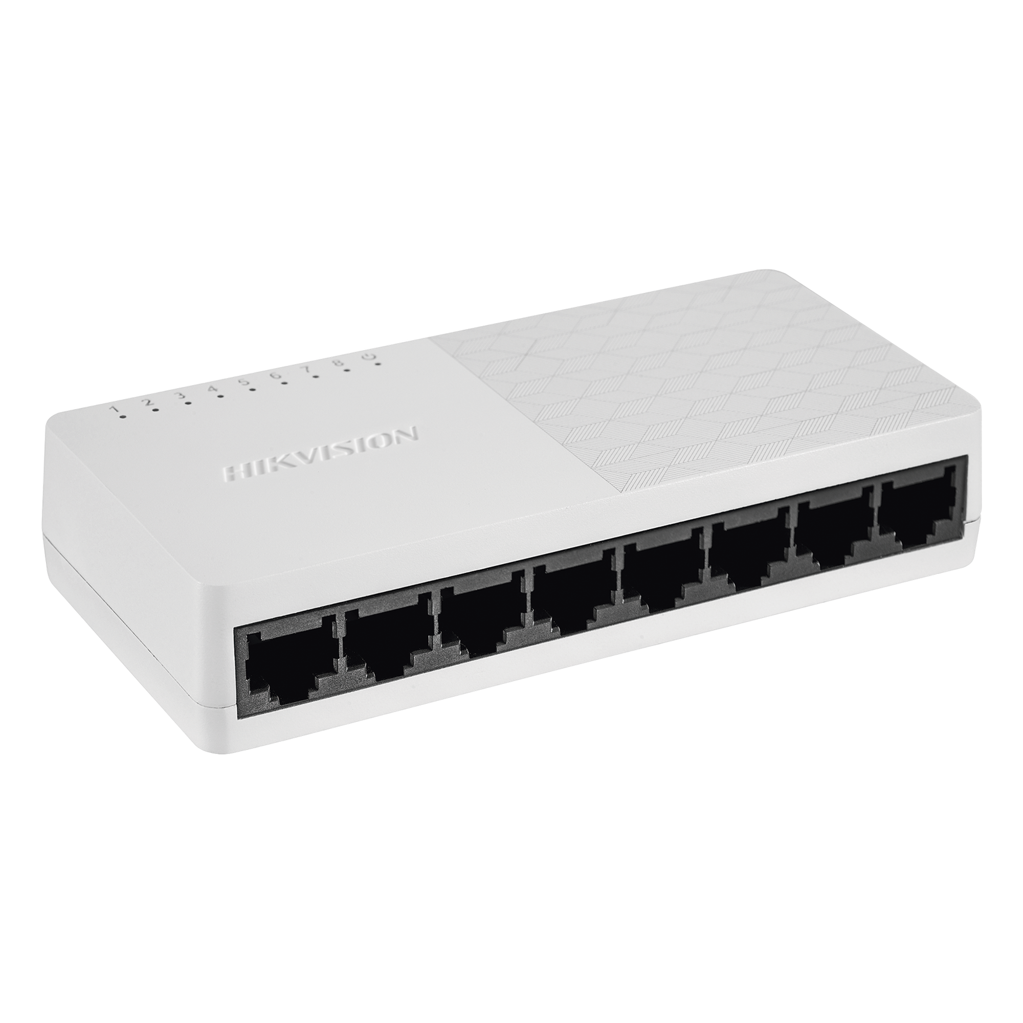 Switch Gigabit de Escritorio / 8 Puertos 10/100/1000 Mbps / Diseño Compacto / Operación Silenciosa / Fuente de Alimentación Incluida — HIKVISION · SKU DS-3E0508D-O