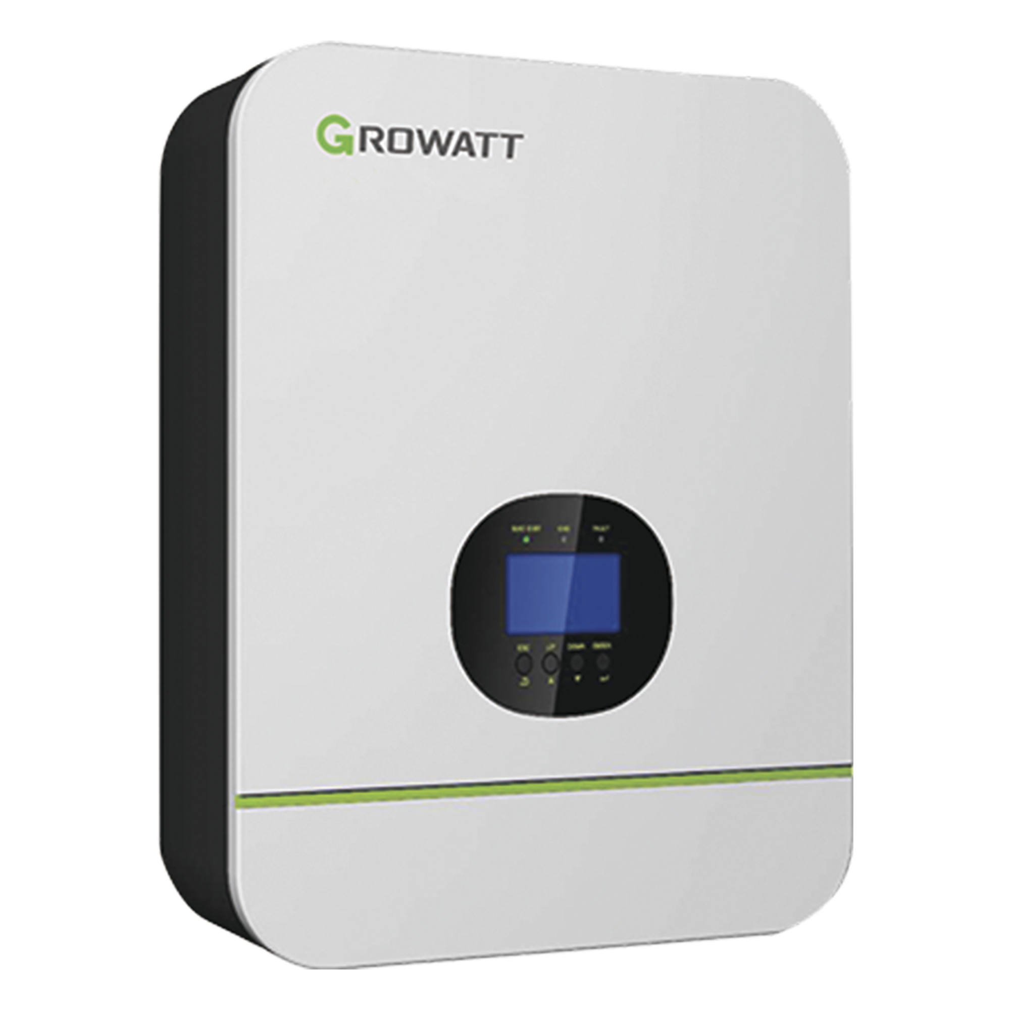 Inversor Cargador / 3 kW de Salida / 48 VCC / Cargador Solar 4.5 kW / Paralelo hasta 18 kW / Transferencia 10 ms / Entrada 120 VCA — GROWATT · SKU SPF3000TLLVM48P