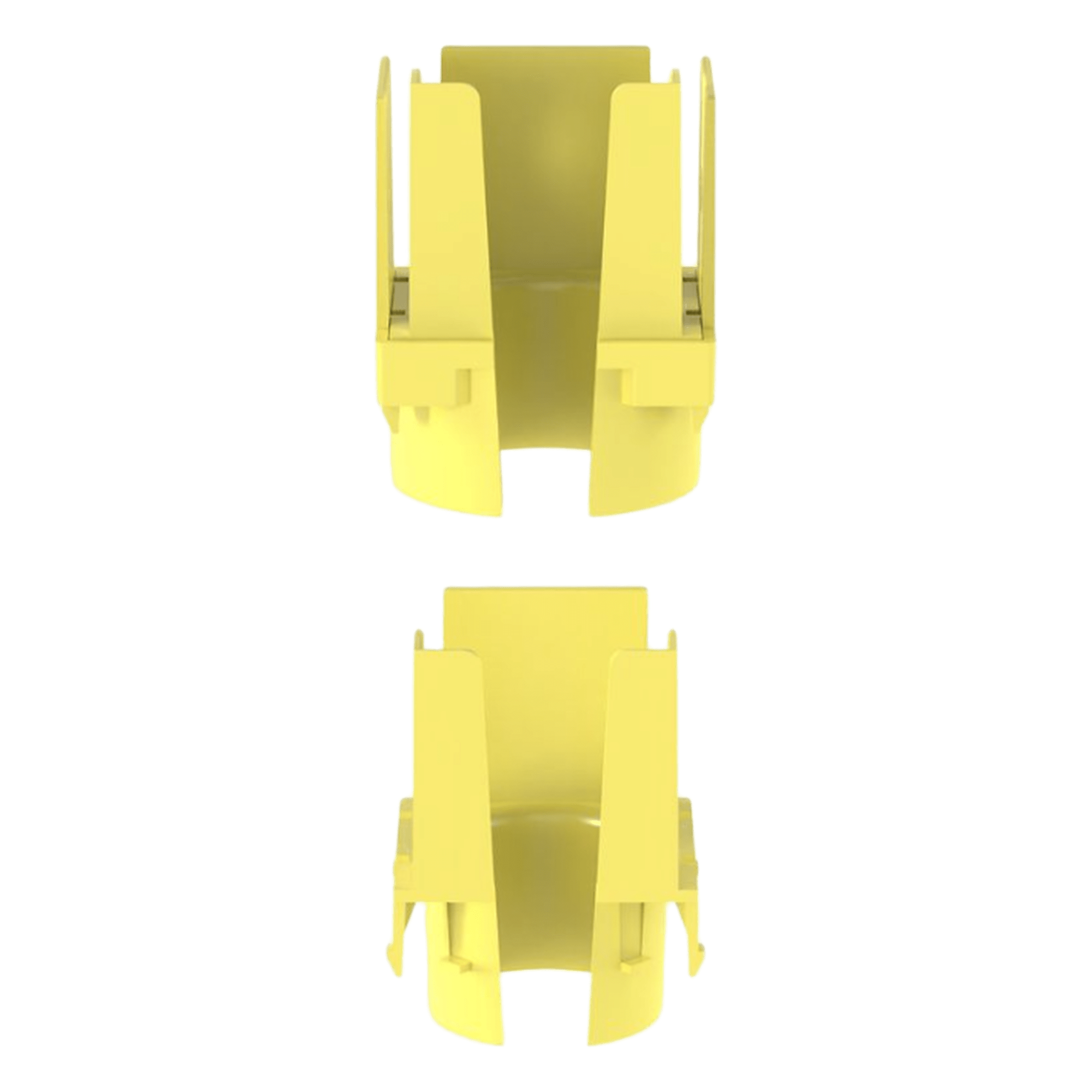 Tapa de Salida para Tubo Corrugado / 1.5 in (38 mm) / Para Canaleta 2x2 FiberRunner™ / ABS / Color Amarillo — PANDUIT · SKU FIDT2X2LYL