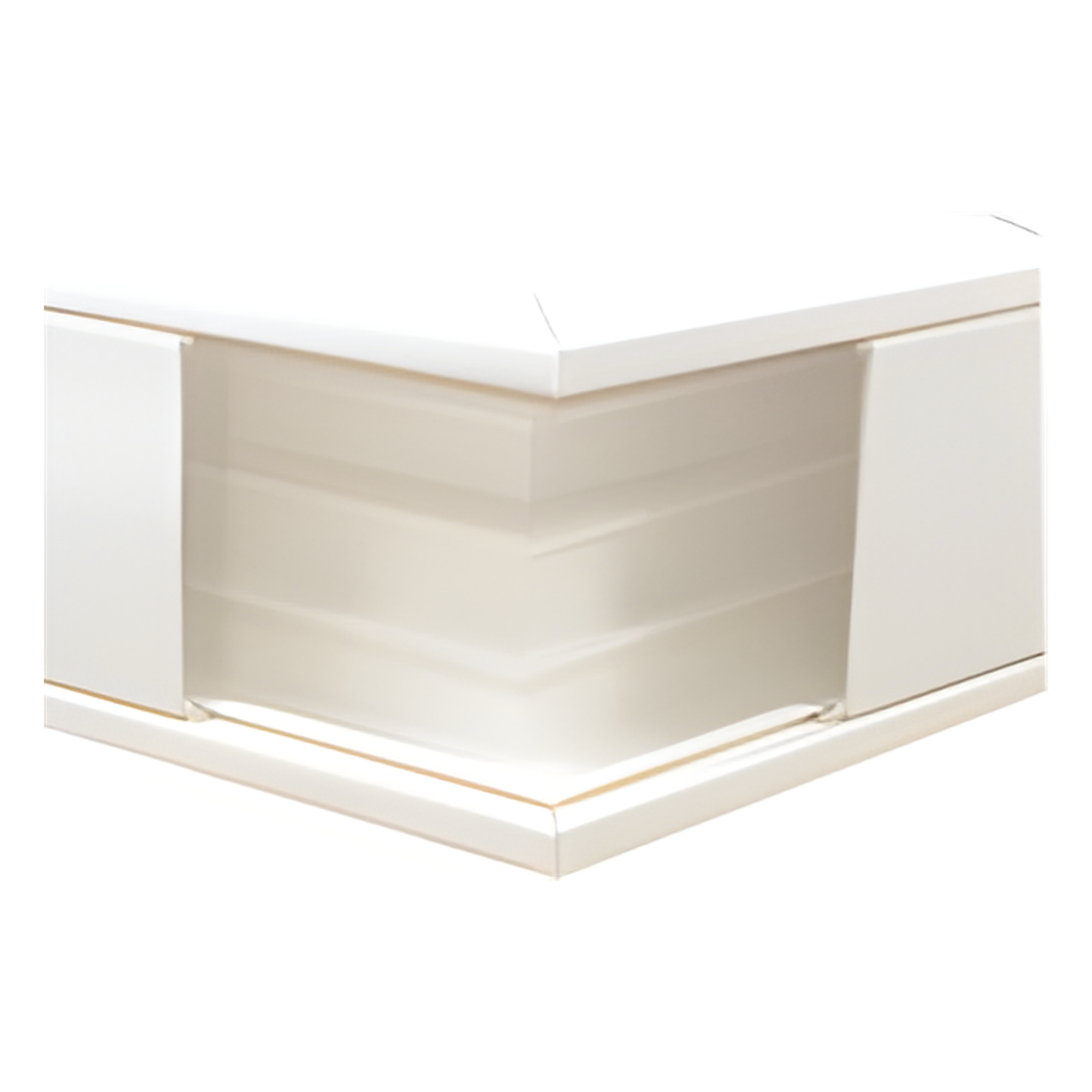 Esquinero exterior color blanco de PVC auto extinguible, para canaleta TEK100 (5576-10100) 
