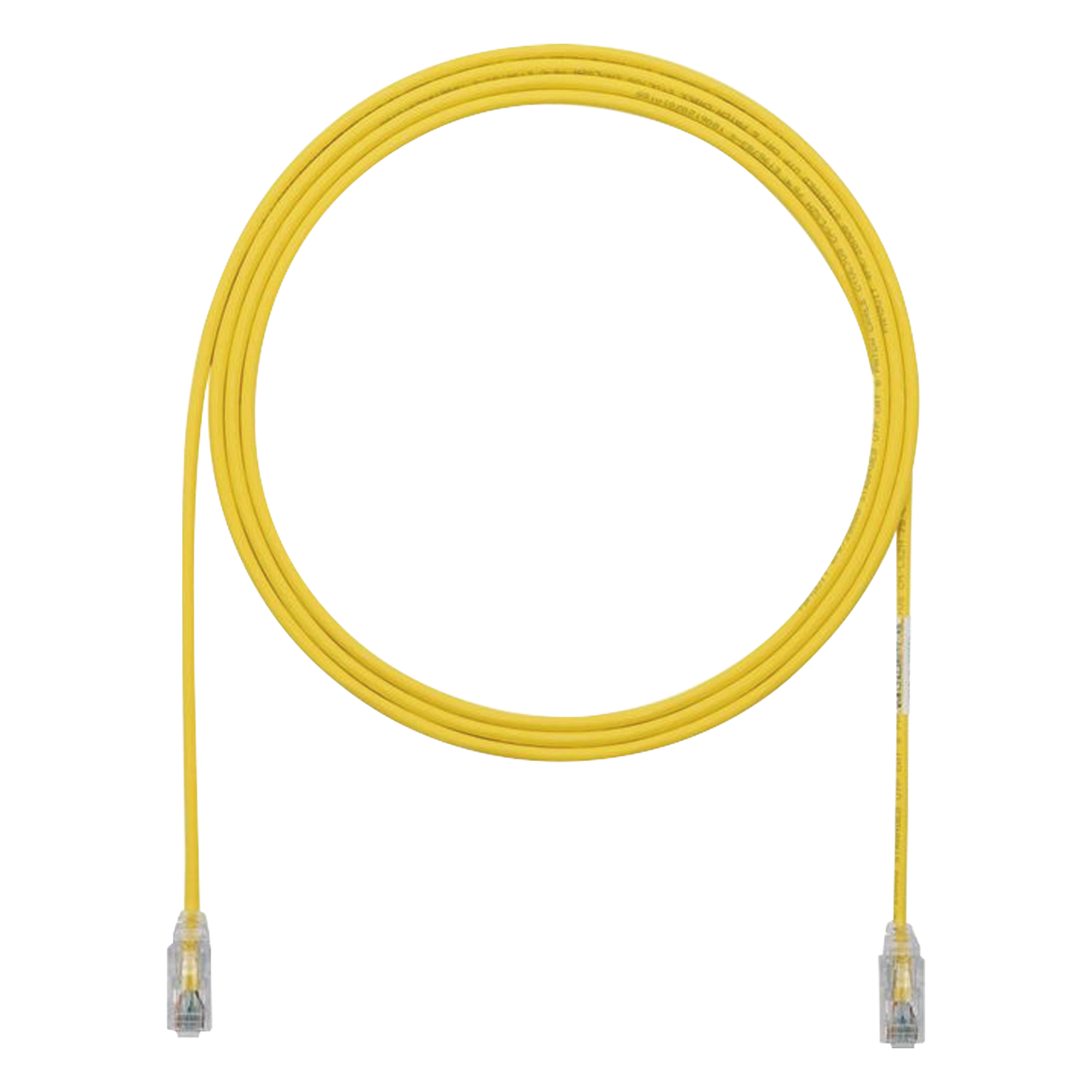 Cable de Parcheo Cat6 / UTP 28AWG / 3.05 m (10 pies) / Diámetro Reducido 3.8 mm / Amarillo — PANDUIT · SKU UTP28SP10YL