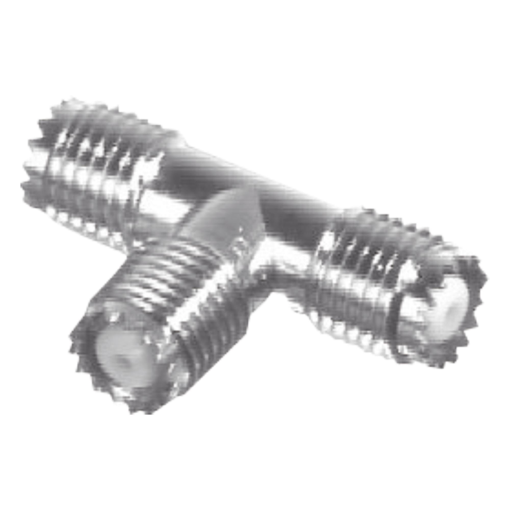 Adaptador RF en T / Triple Mini-UHF Hembra / Cuerpo Níquel / Contactos Plata / Dieléctrico Teflón — RF INDUSTRIES,LTD · SKU RFU-632