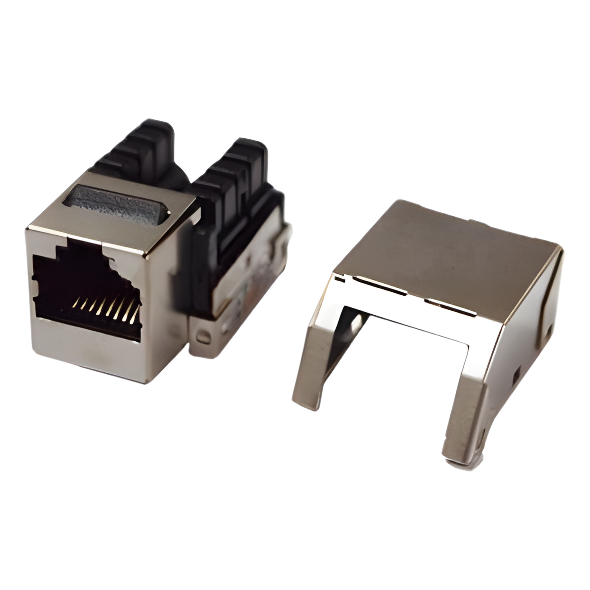 Módulo Jack Keystone / Cat5e Clase D / STP Blindado Metal / Terminación 110 / 90° — LINKEDPRO BY EPCOM · SKU LP-KJ-530