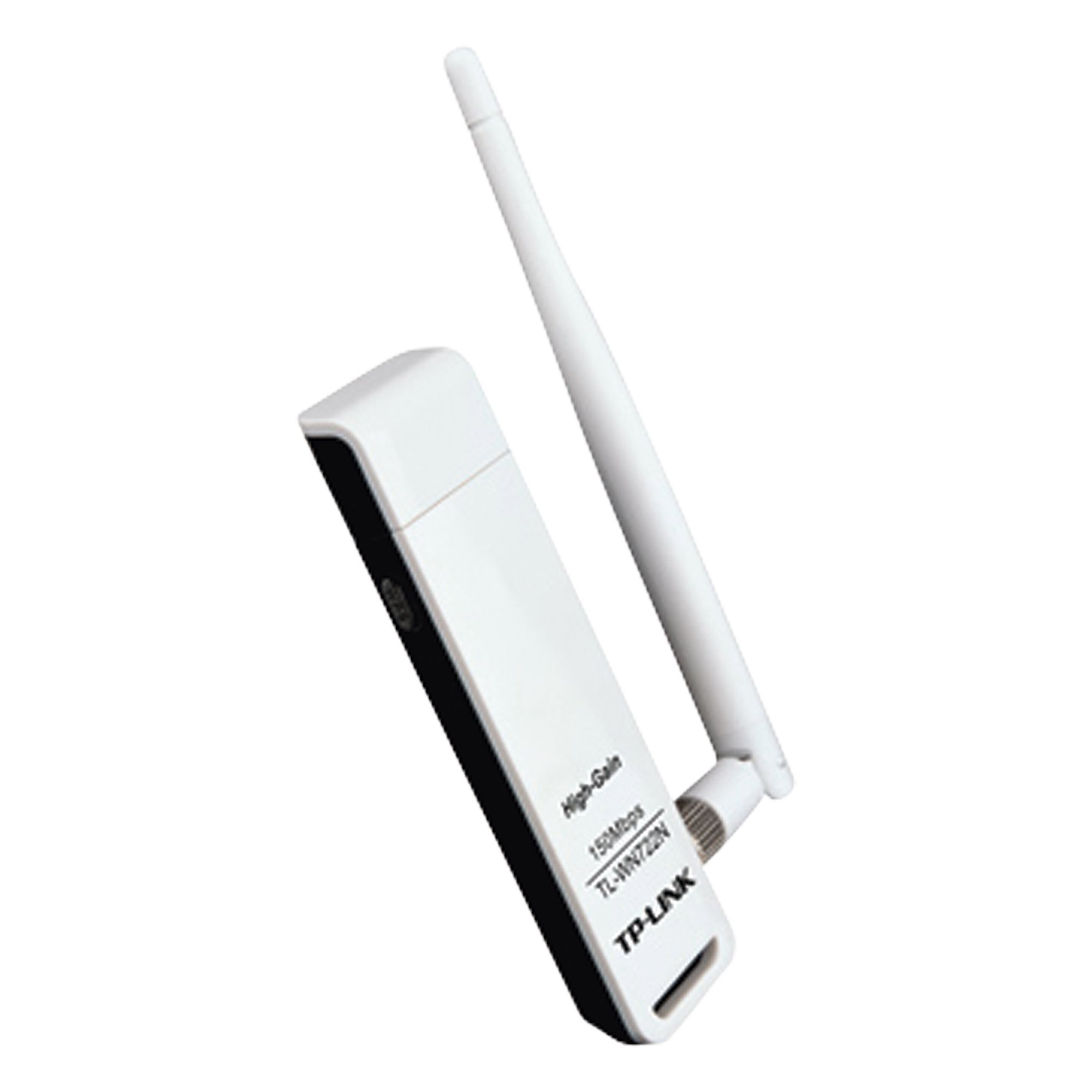 Adaptador USB Wi-Fi / 150 Mbps / 2.4 GHz / Antena Desmontable 4 dBi / USB 2.0 — TP-LINK · SKU TL-WN722N