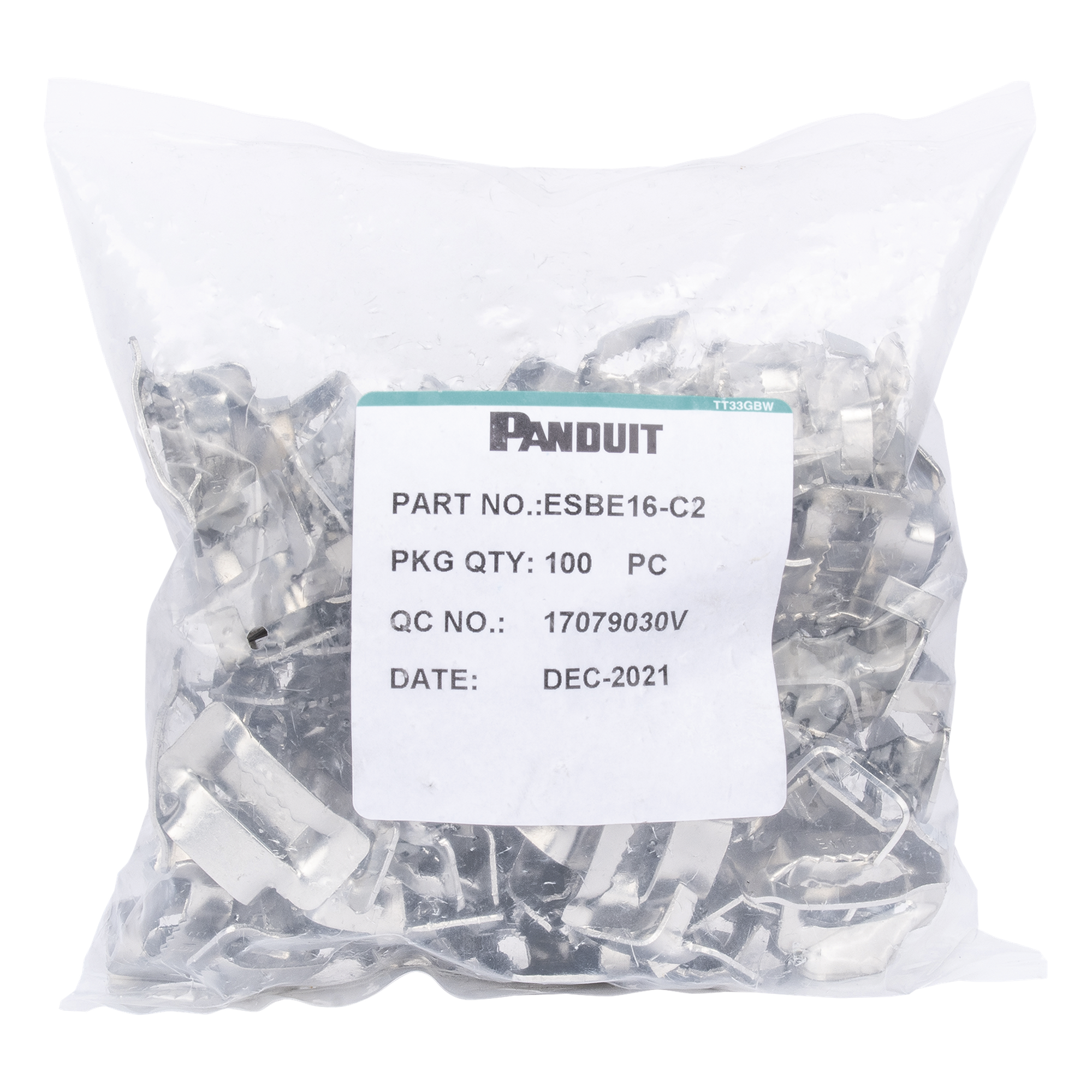 Hebillas de Acero Inoxidable / 16 mm / Para Fleje 5/8 / Paquete 100 pz
