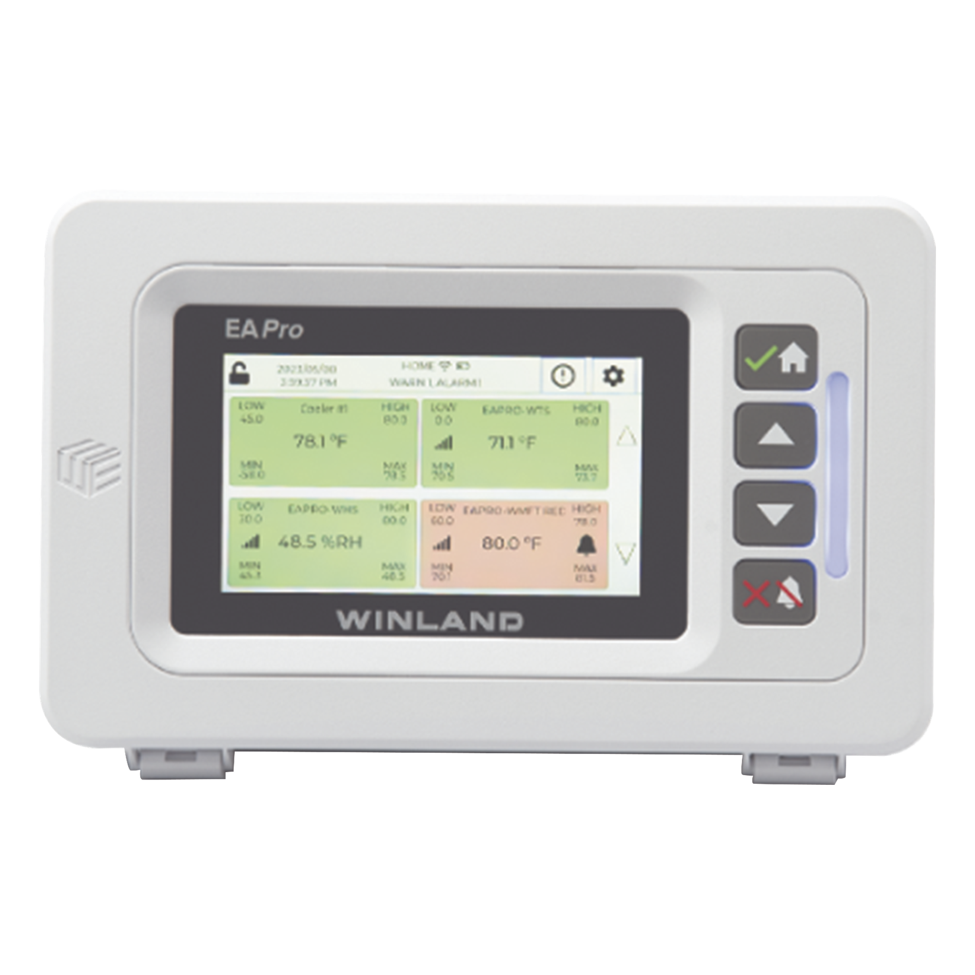 Monitor IP de Entorno / 34 Zonas / 4 Sensores Cableados / 30 Sensores Inalámbricos / Rango -100°C a 150°C / Relés de Alarma — WINLAND ELECTRONICS · SKU EAPRO-GTWY