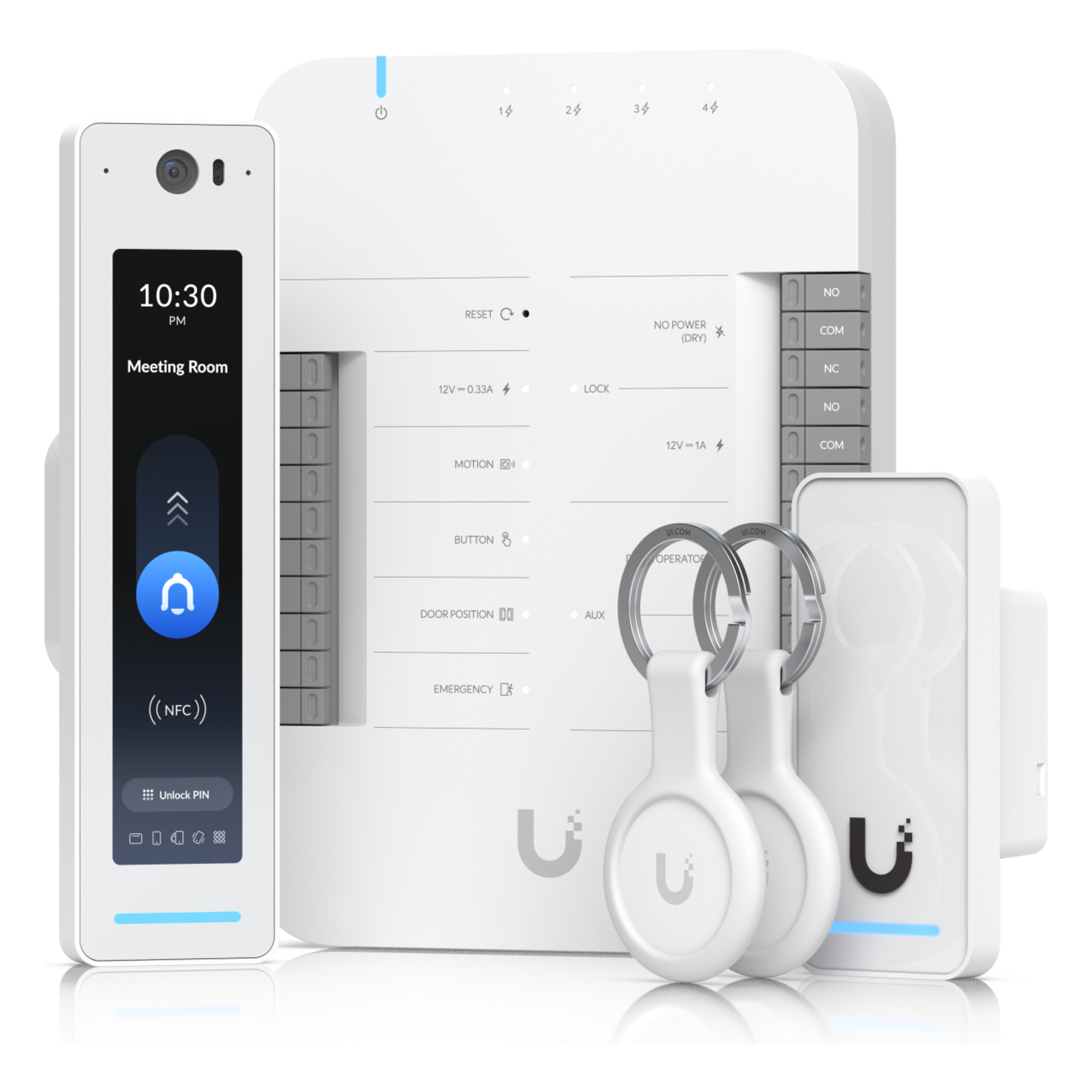 Kit de Control de Acceso / 1 Puerta / 6,000 Usuarios / IP55 / PoE++ / 5 Puertos Gigabit