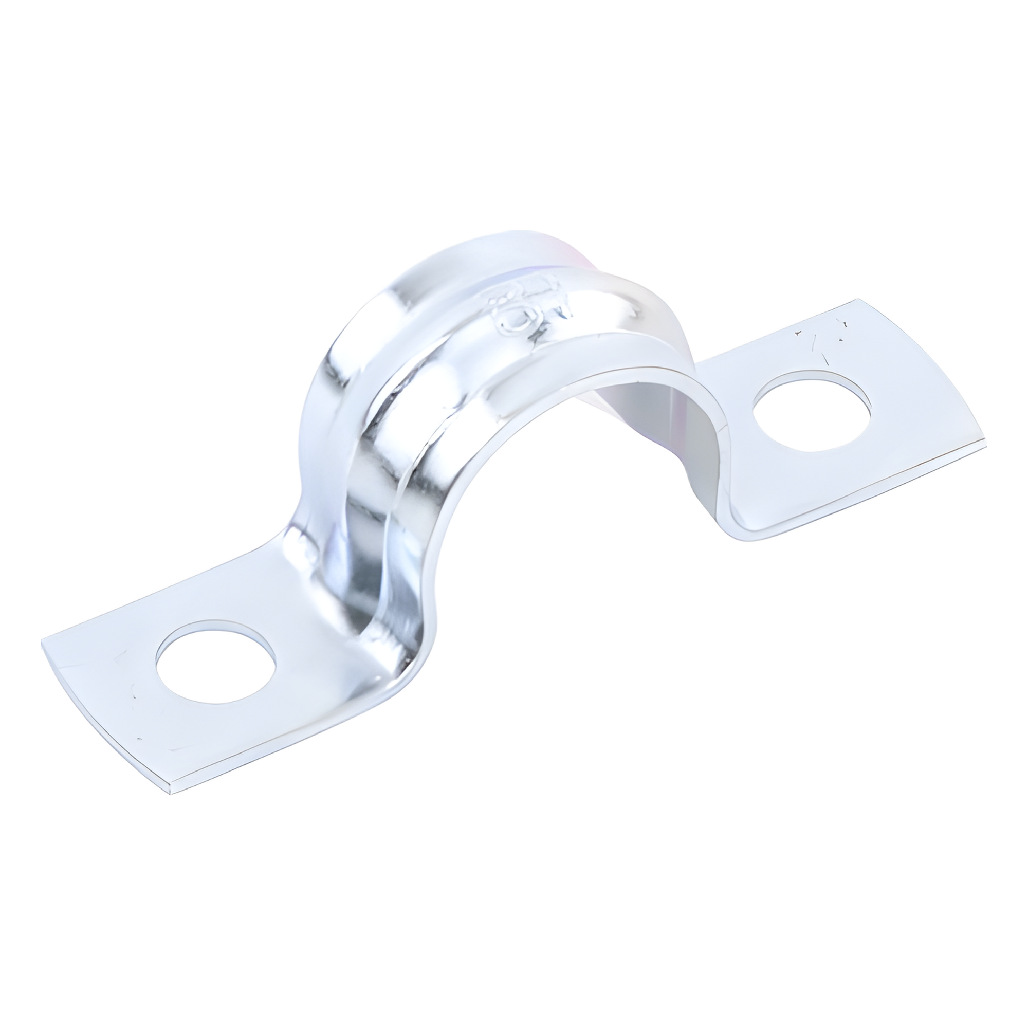 Abrazadera Omega / Conduit 3/8" (9.52 mm) / Acero 0.9-1.2 mm / Carga 30 kg / Cincado 5 Micras