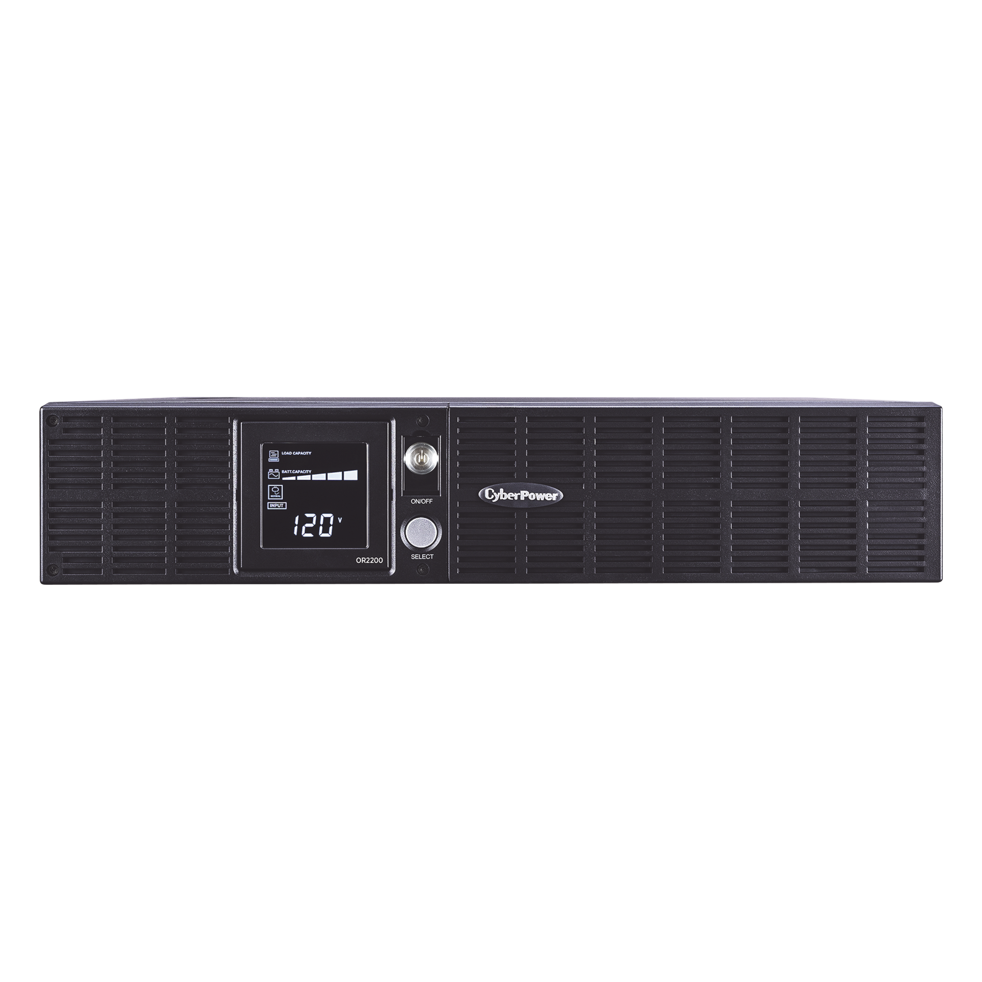 UPS Línea Interactiva / 2000 VA / 1320 W / 8 Tomas NEMA 5-20R / Rack 2U o Torre / LCD Multifuncional — CYBERPOWER · SKU OR2200LCDRT2U