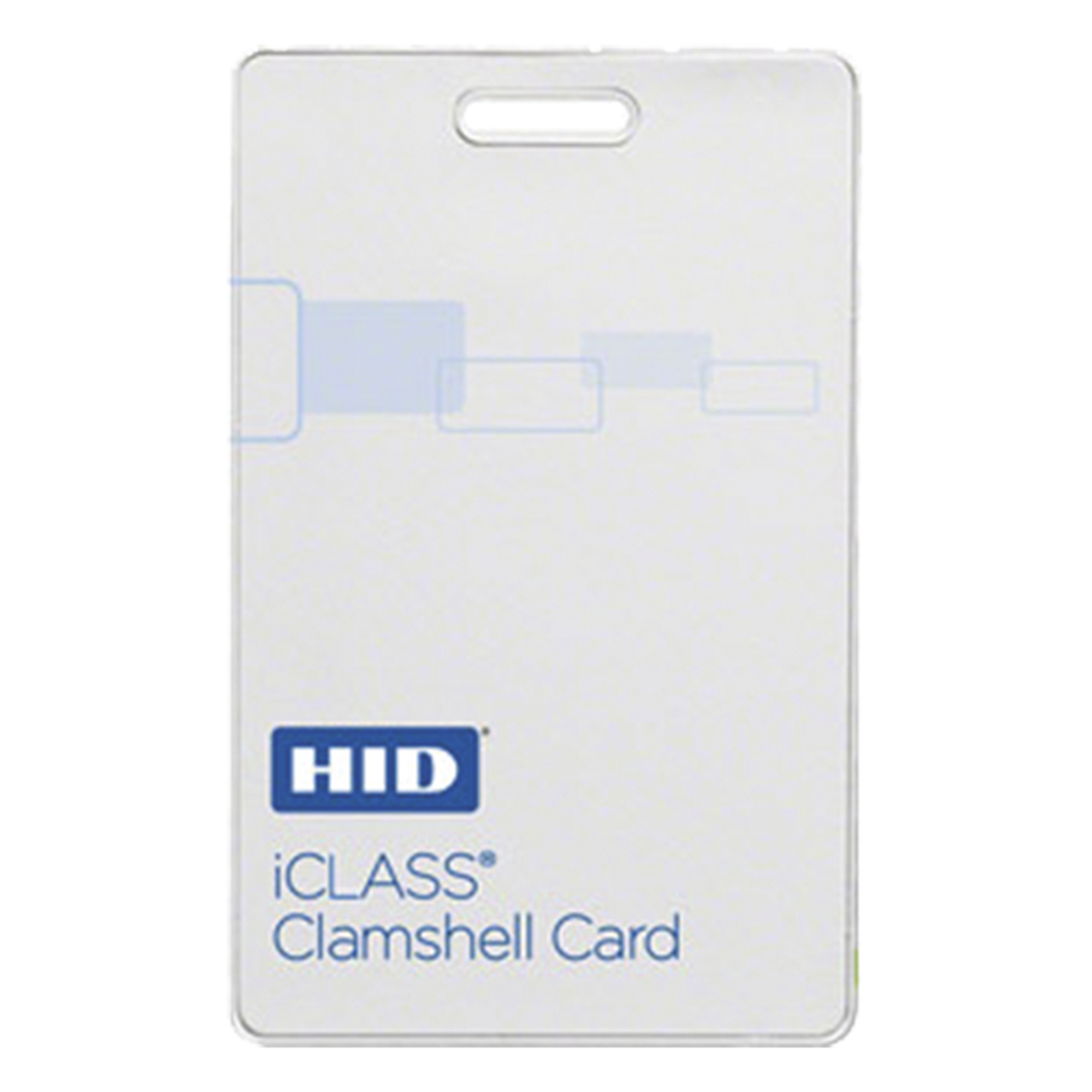 Tarjeta de Proximidad iClass / 26 Bits / Memoria 2K / Formato Clamshell Grueso / Programación Aleatoria — HID · SKU ICLASS208026