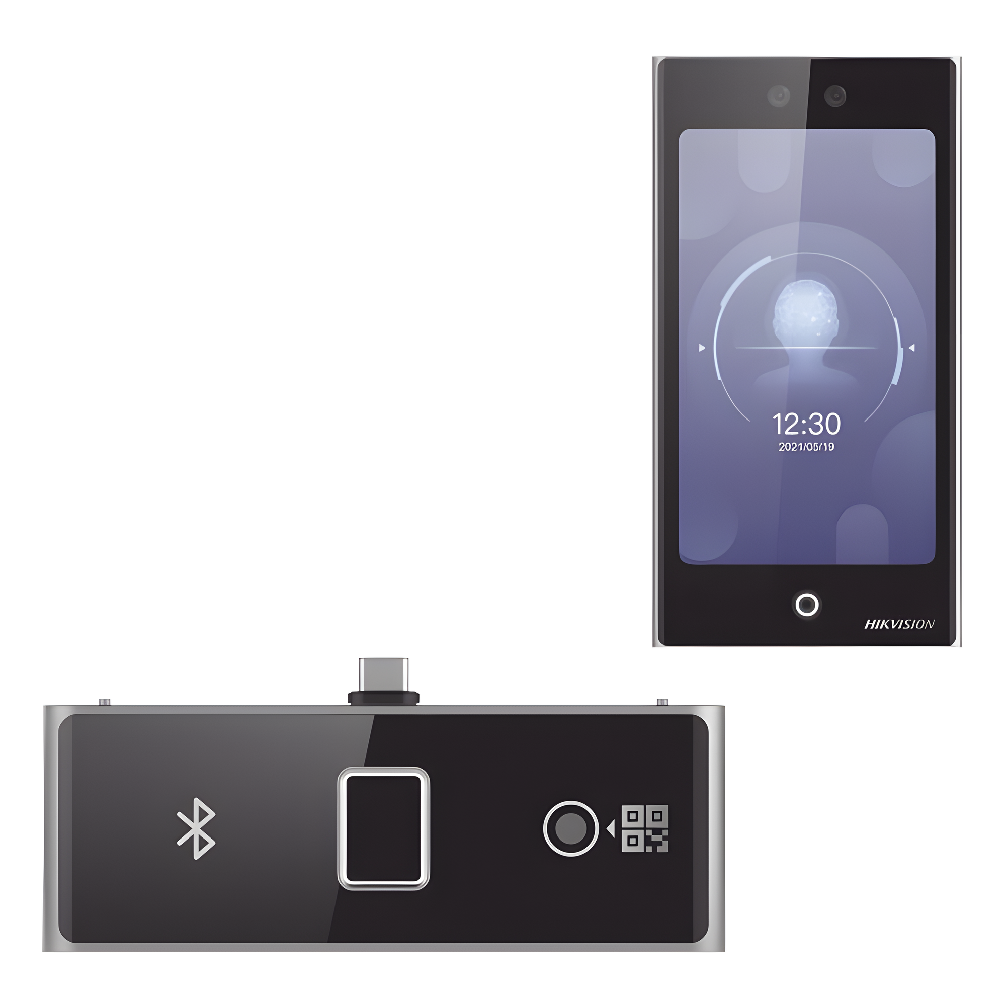 Terminal de Control de Acceso Facial / Pantalla Táctil 7" / Wi-Fi / Huella, QR y Bluetooth / 10,000 Rostros / IP65 / Exterior — HIKVISION · SKU DS-K1T673DWX/K