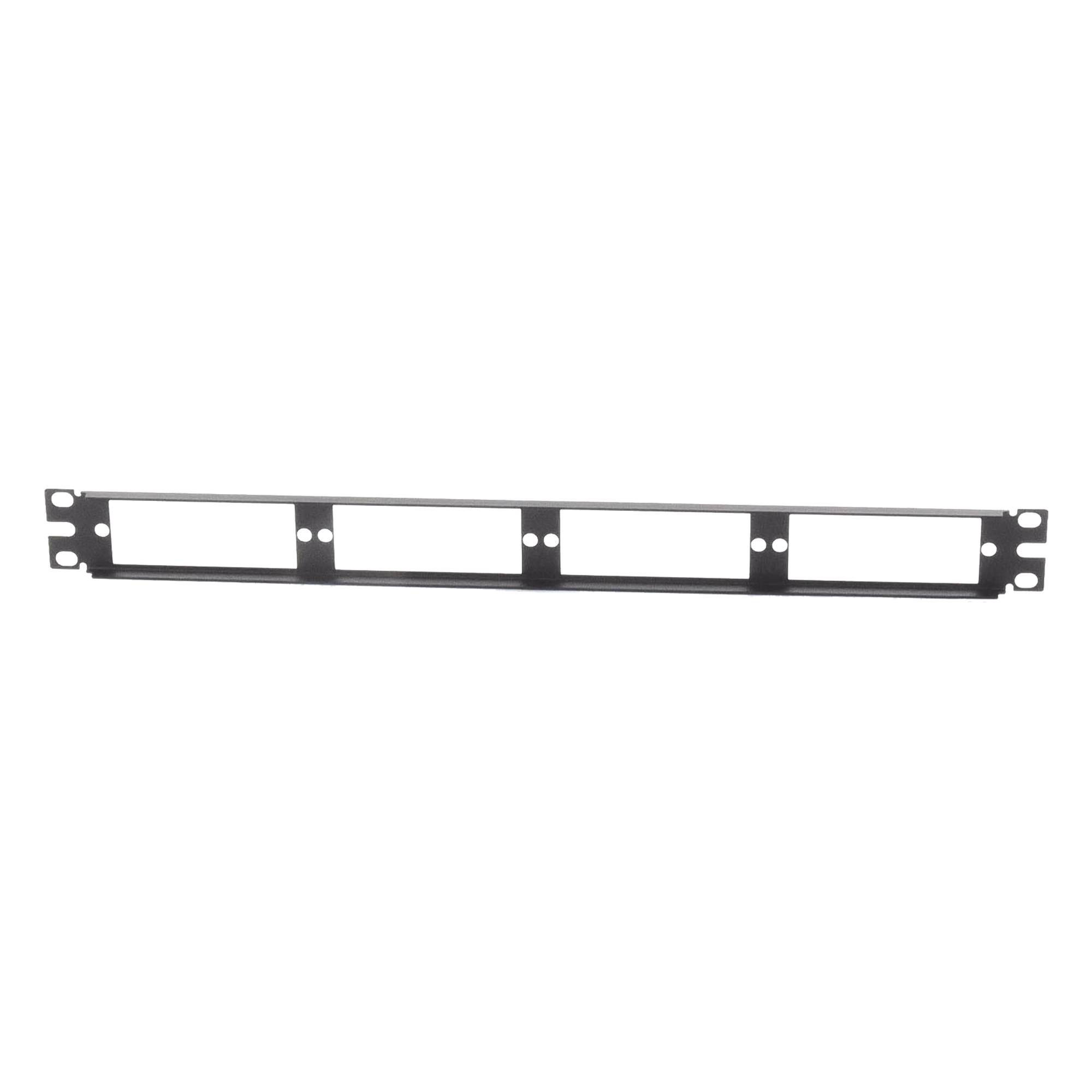 Patch Panel de Fibra Óptica / 1UR / 19 pulgadas / 4 Placas Acopladoras / 1.58 x 0.14 x 0.04 pies