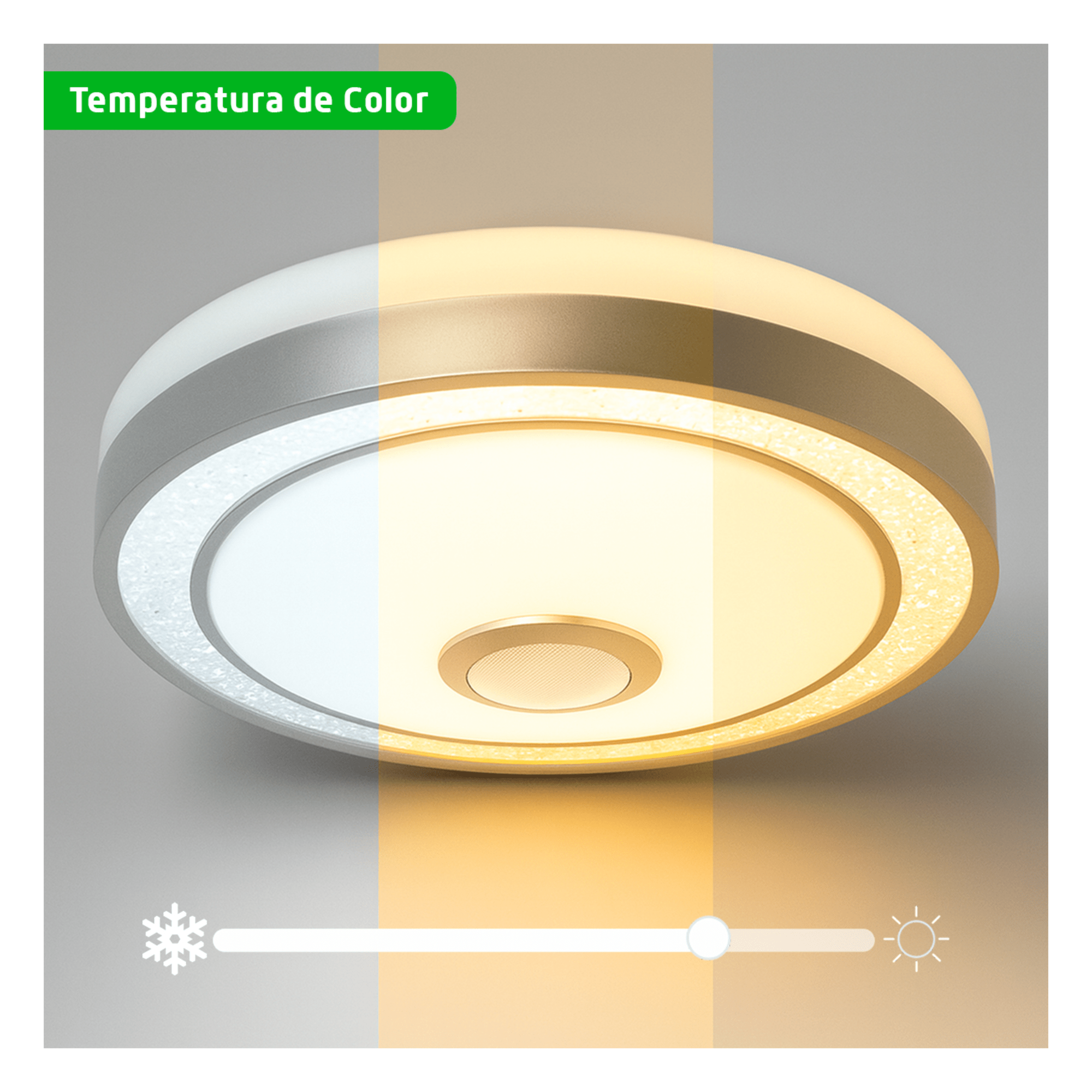 Luminario LED RGB / 40W / 3000 Lúmenes / Control Bluetooth / Temperatura Ajustable / 85-265V AC