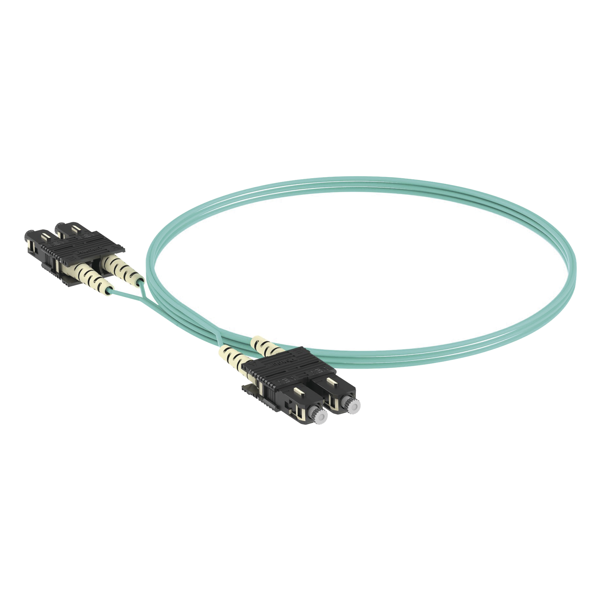 Jumper de Fibra Óptica / Multimodo OM3 50/125 / SC-SC Duplex / OFNR Riser / 2 m (6.56 ft) / Aqua — PANDUIT · SKU FX23RSNSNSNM002
