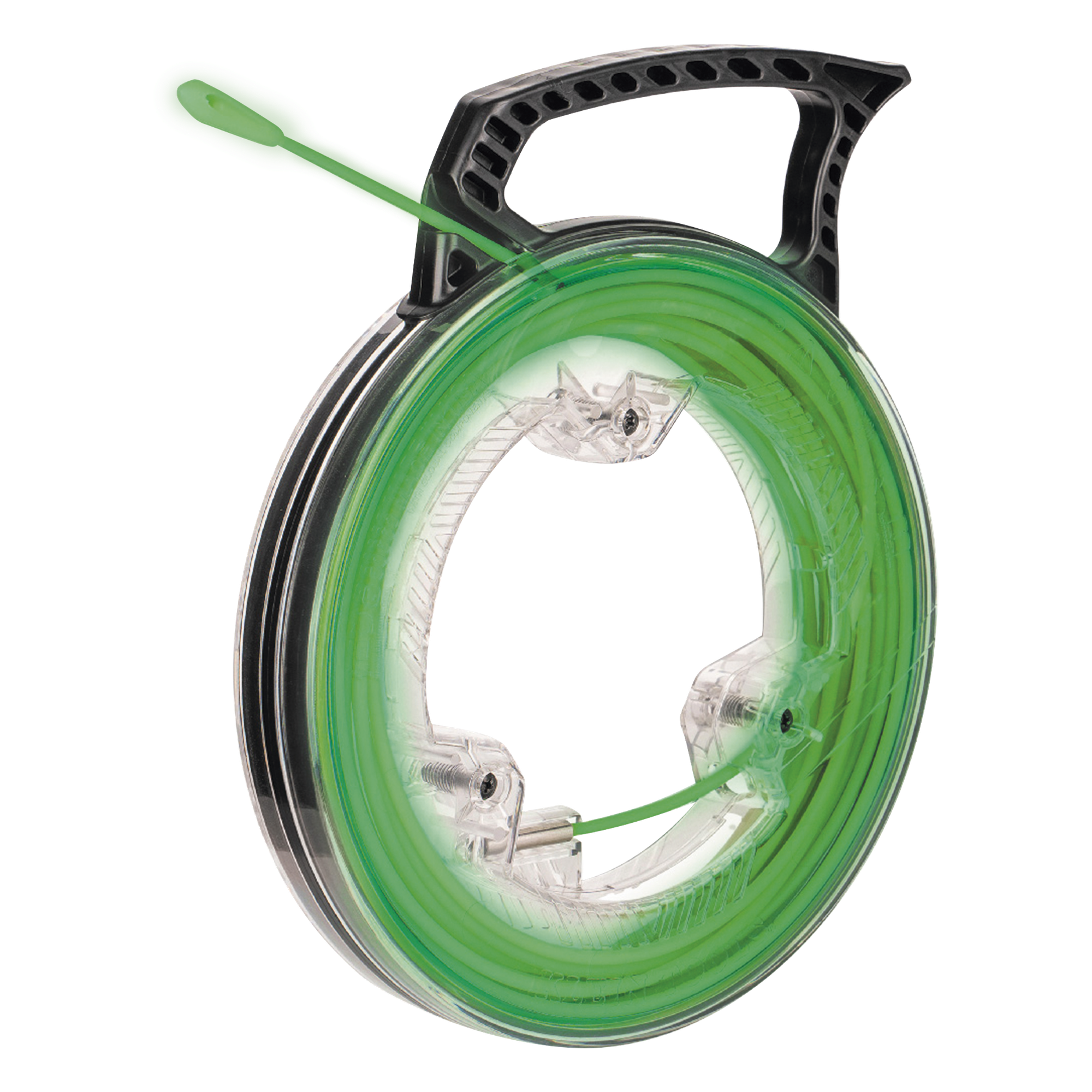 Guía Jalacables / Fibra de Vidrio Luminiscente / 12 m (39.37 ft) / Punta Nylon / Conector Acero Inoxidable — KLEIN TOOLS · SKU 50660