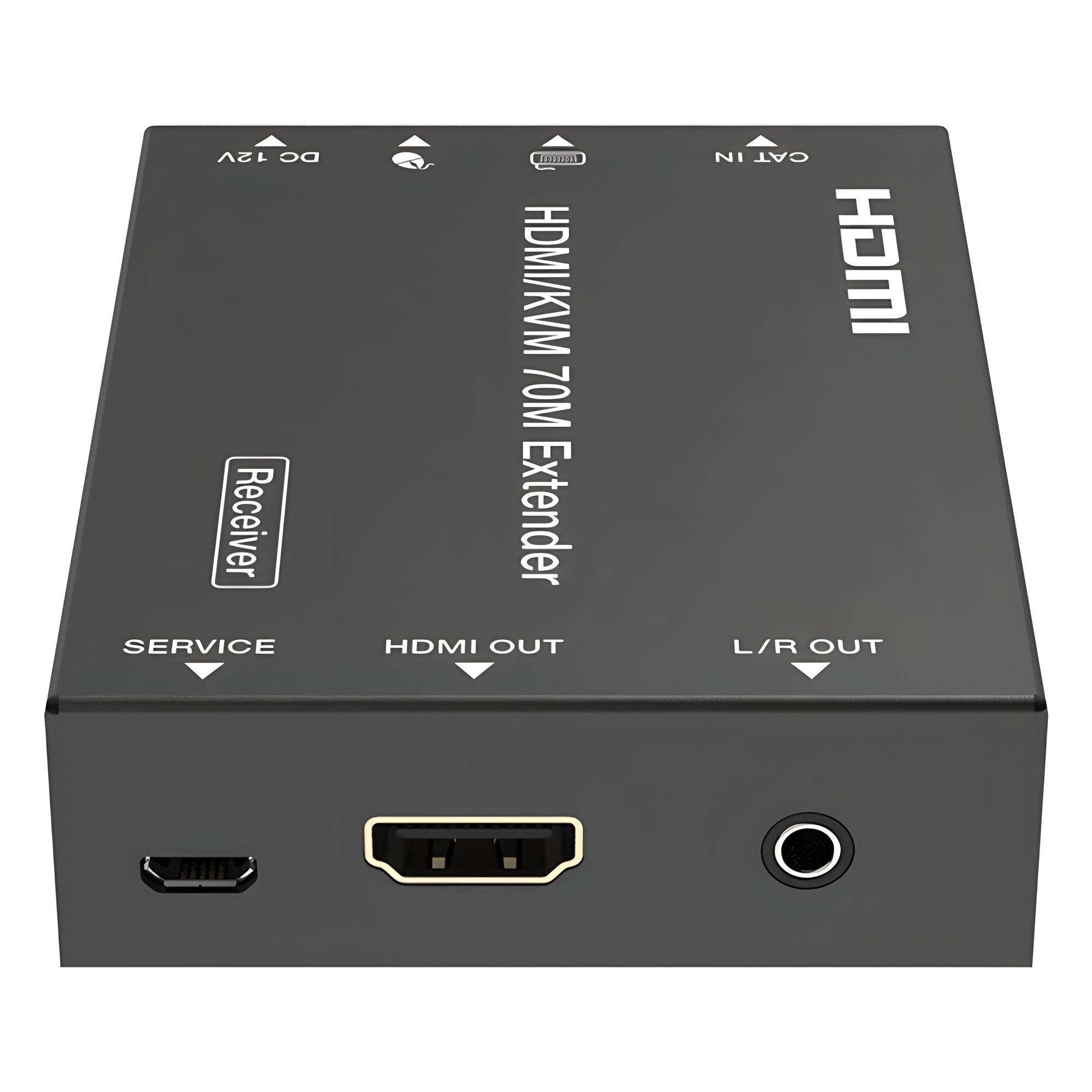 Extensor HDMI con KVM / 4K2K@60Hz / 4:4:4 / 18 Gbps / 70 m (229.7 ft) / HDR / PoC Bidireccional / USB 1.1 / Audio 3.5mm