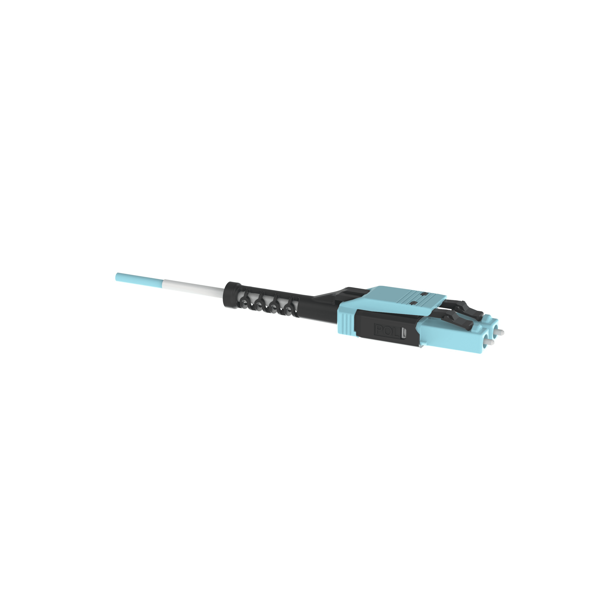Jumper de Fibra Óptica / Multimodo 50/125 OM4 / LC-LC Uniboot Duplex / LSZH / Aqua / 3 m (9.84 ft)