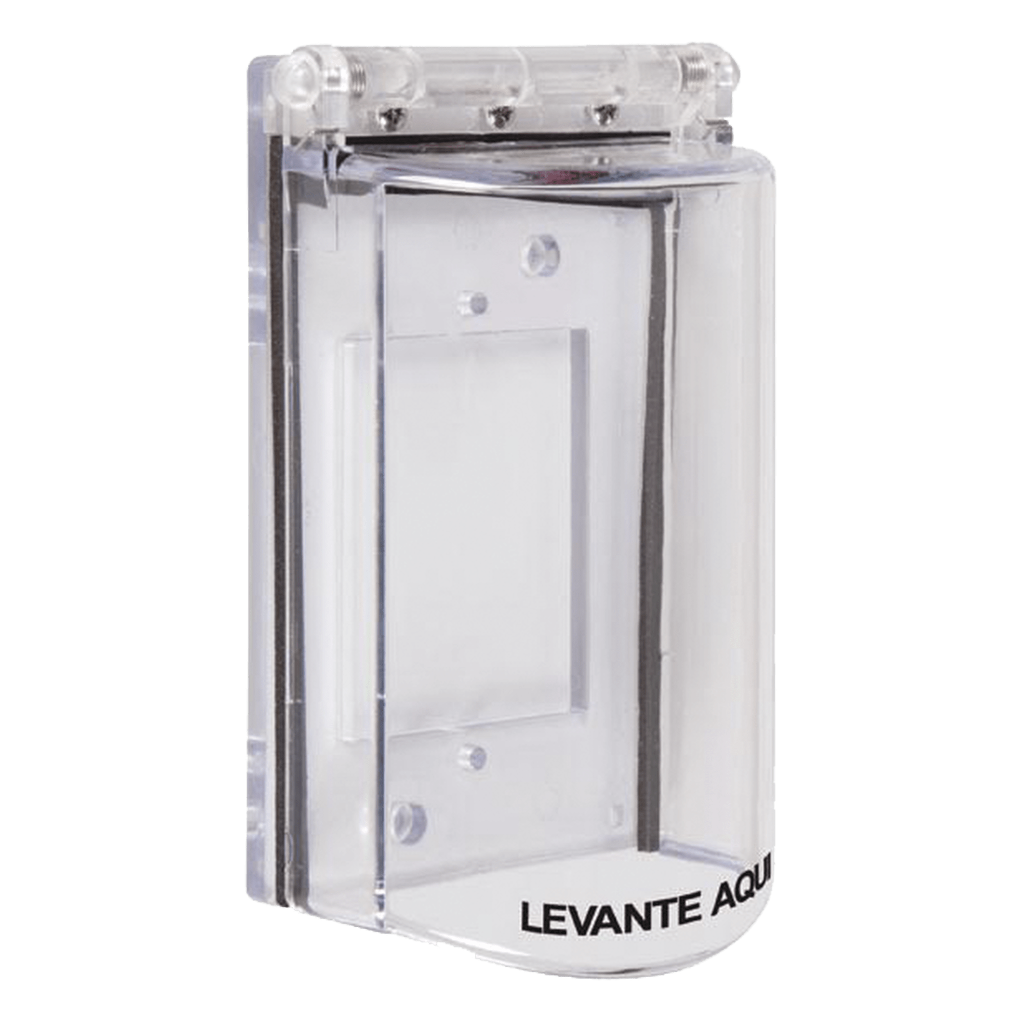 Protector de Policarbonato / Rango -40° a 116°C / Cierre Resorte Torsión Acero Inoxidable / 8.3' x 4.18' x 2.99' (2.72 ft x 1.37 ft x 0.98 ft) — STI · SKU STI-6518-ES