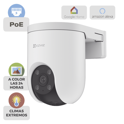 Cámara PT PoE Estandar Af / 3 Megapixel  / Movimiento Panorámico de 360° / Preset / Seguimiento Inteligente / Detección Humana / Audio de Dos Vías 