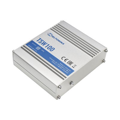 Switch Industrial No-Administrable 5 puertos Gigabit, PoE en 4 puertos 802.3af/at (120W)