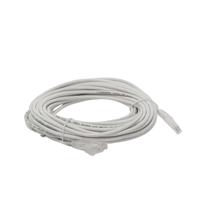 Cable de Parcheo Slim UTP Cat6A - 10 Metros (32.81 Pies) Blanco, Diámetro Reducido (28 AWG)