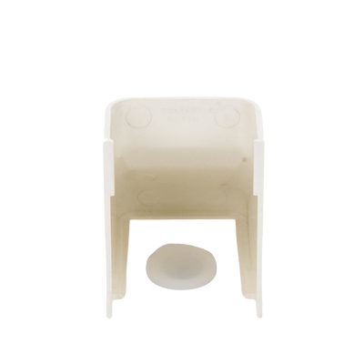 Conexión para techo falso/entrada, para uso con canaleta LD10, material ABS, Color Blanco Mate