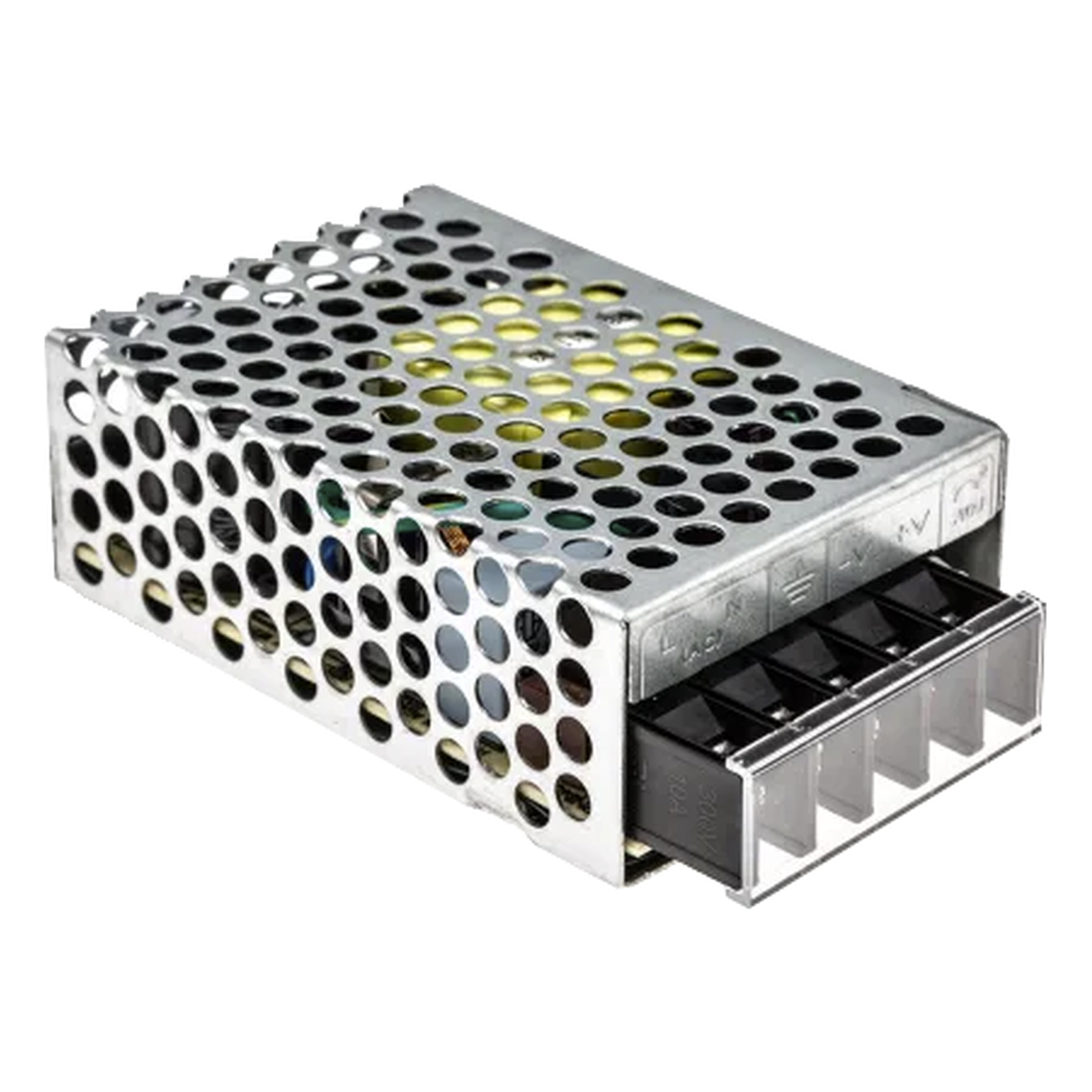 Fuente de Poder Conmutada / 25W / 12Vcc / 2.1A / Entrada Universal 100-240Vca / 51x28x78mm / 2.0x1.1x3.1in — MEANWELL · SKU RS-25-12