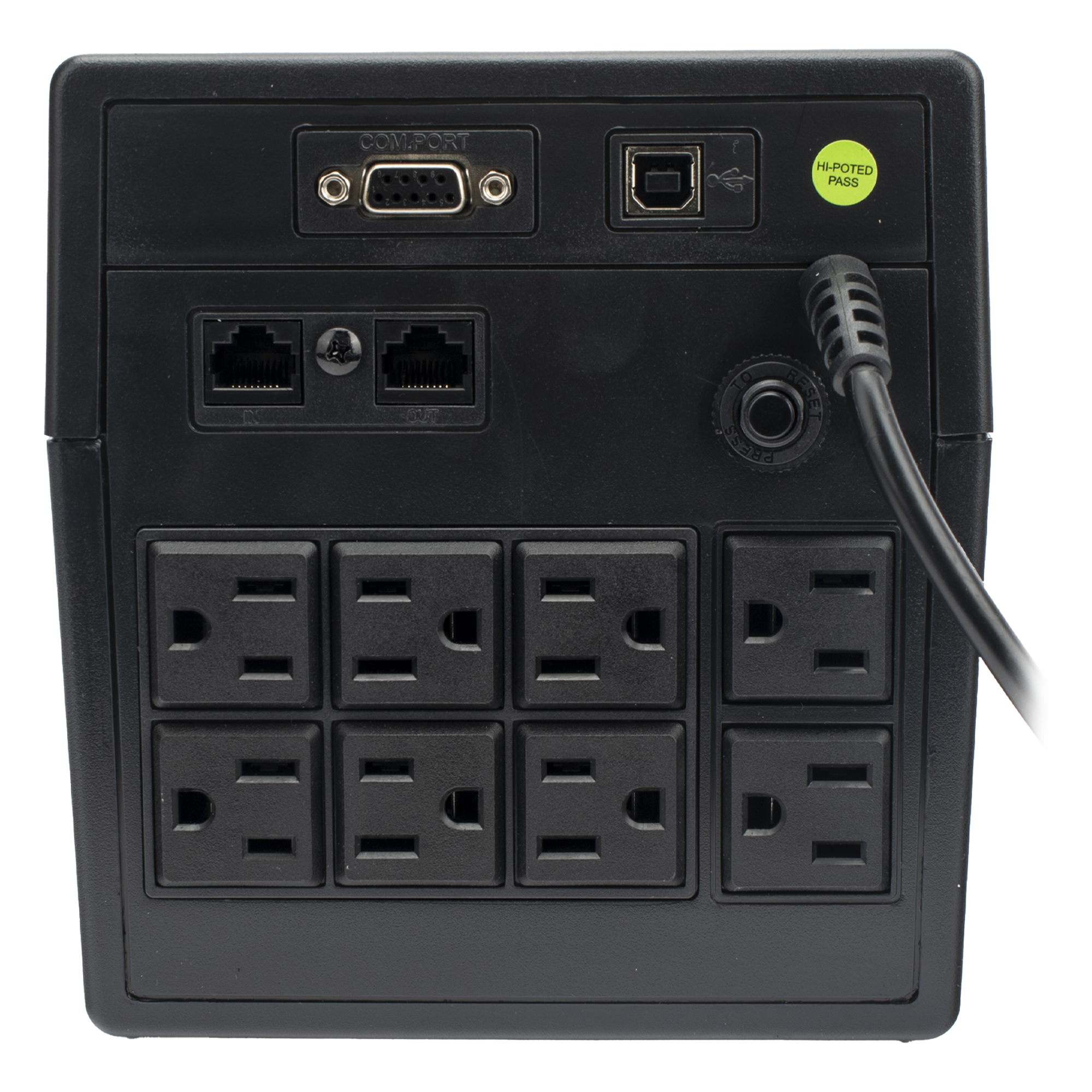 UPS 1200VA/720W Pantalla LCD / Línea Interactiva 120Vca / 6 tomas 5-15R (4 Respaldadas) / Regulación de Voltaje / Protección RJ45