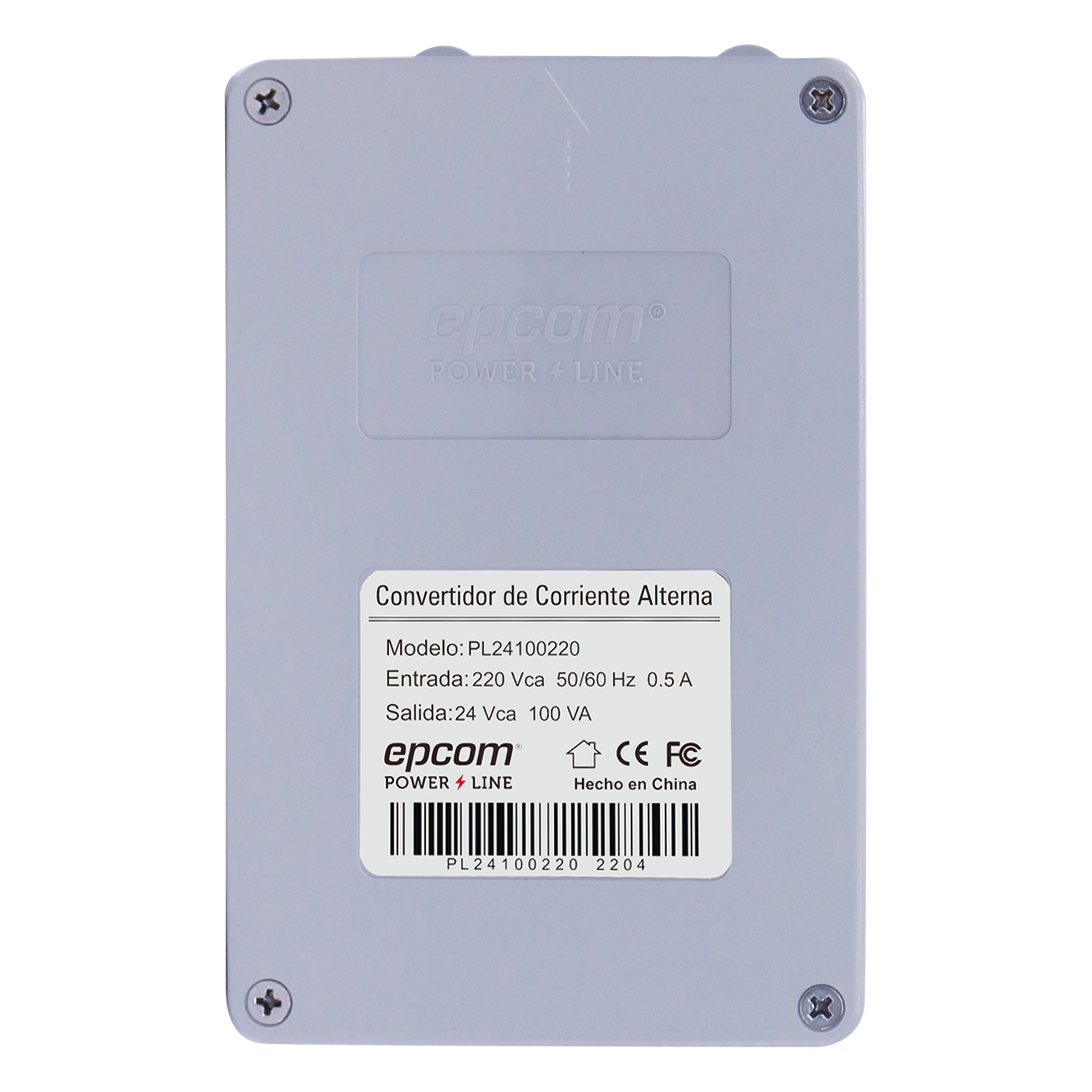 Transformador Industrial / 220 VCA a 24 VCA / 100 VA / 4 A / Eficiencia >85%