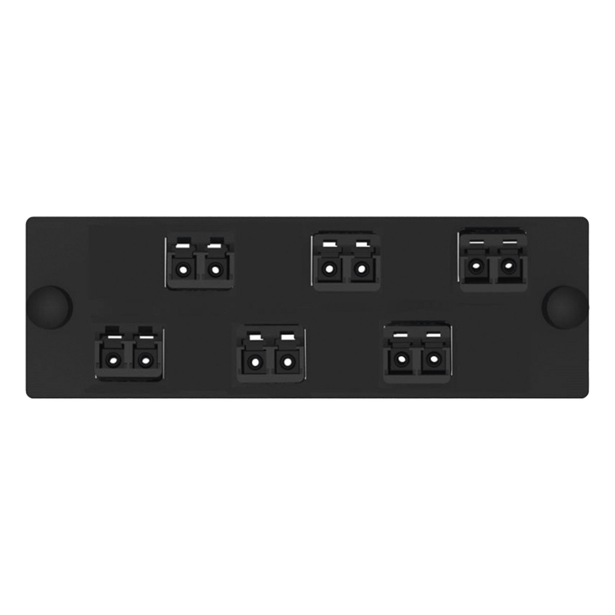 Placa Acopladora de Fibra Óptica / 12 Fibras LC Duplex / OM3-OM4 / Alta Densidad / Color Negro — PANDUIT · SKU FAP6WABLDLCZ