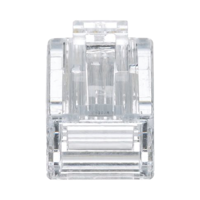 Plug RJ45 Cat5e, Para Cable UTP de Calibres 24-26 AWG, Chapado en Oro de 50 Micras, Paquete de 50 Piezas