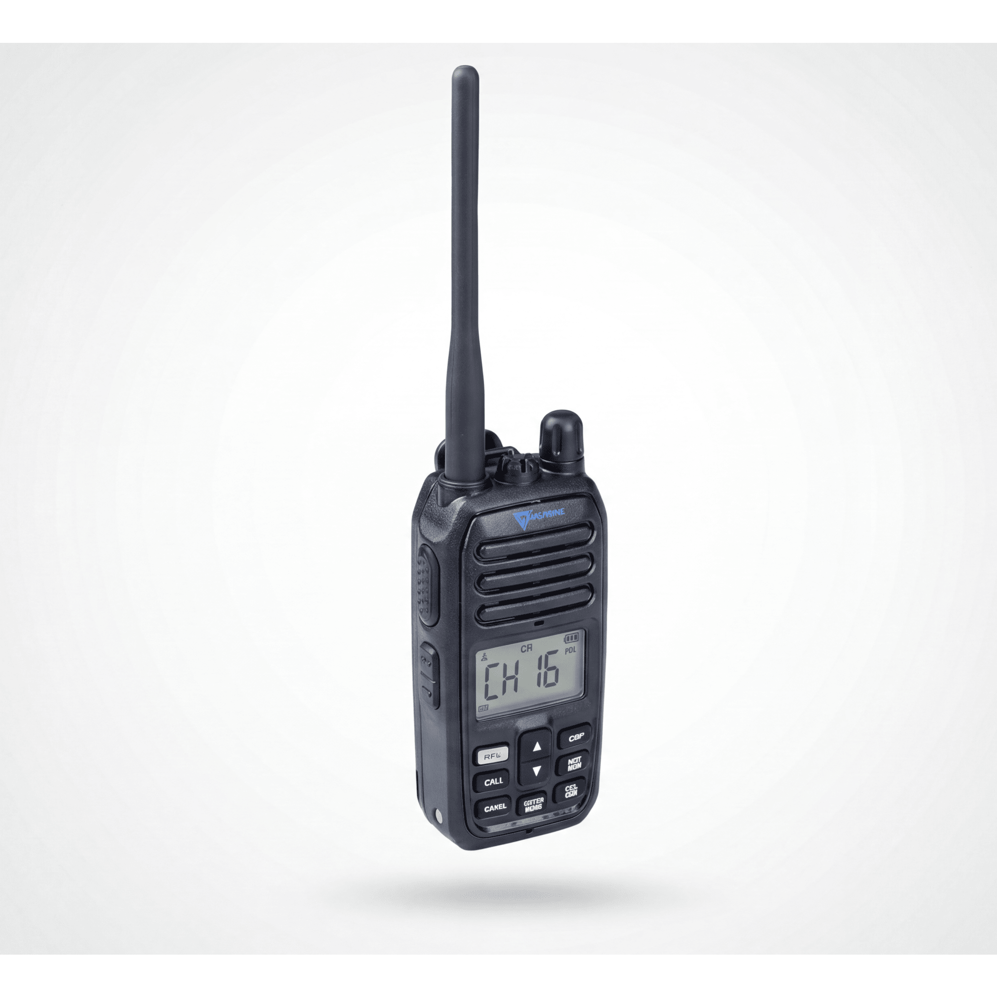 Radio Portátil VHF Marino / IP67 Sumergible / 5W / Dual-Watch / NRC Anti-Ruido / Luz LED de Emergencia Activada por Agua / 156-163 MHz — TXPROMARINE · SKU TXM52