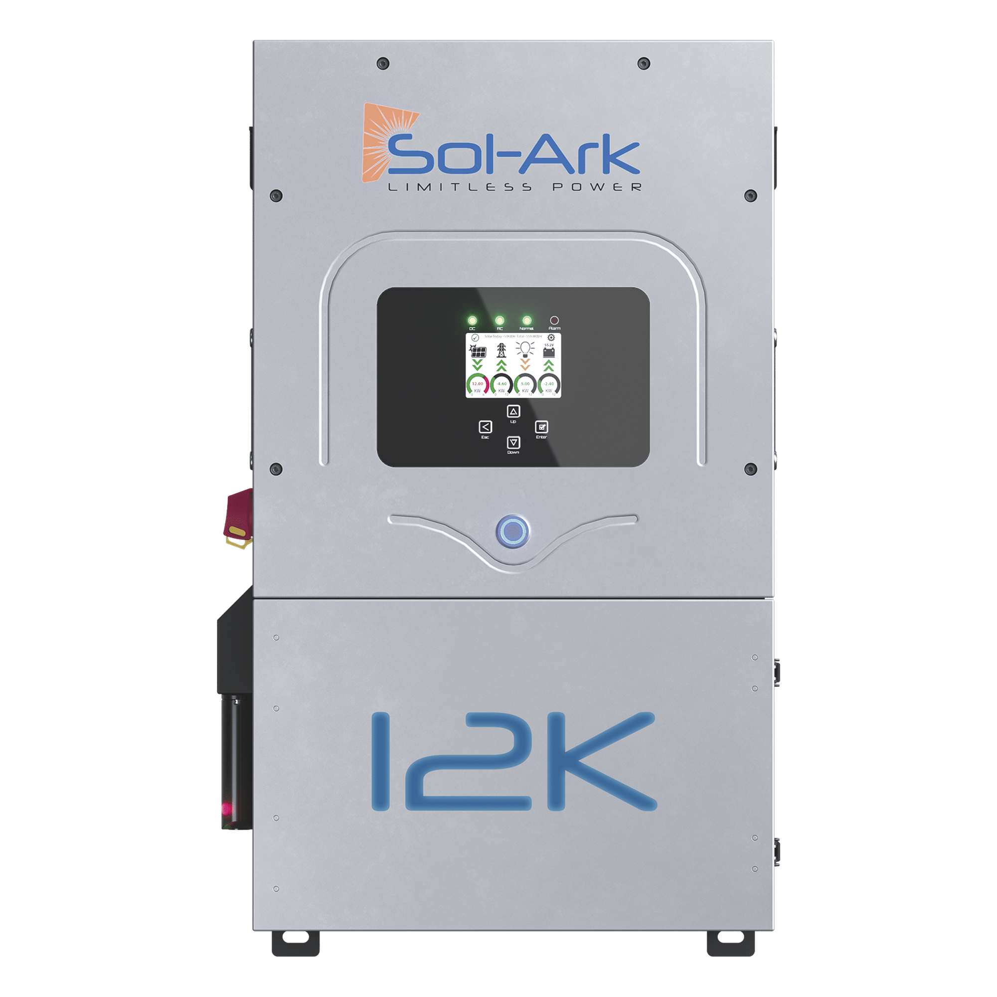 Inversor Híbrido / 12 kW / 220 VCA / Fase Dividida / IP65 / 48 VCC / MPPT Dual / 13 kW FV / Transferencia 4 ms — SOL-ARK · SKU 12K2P