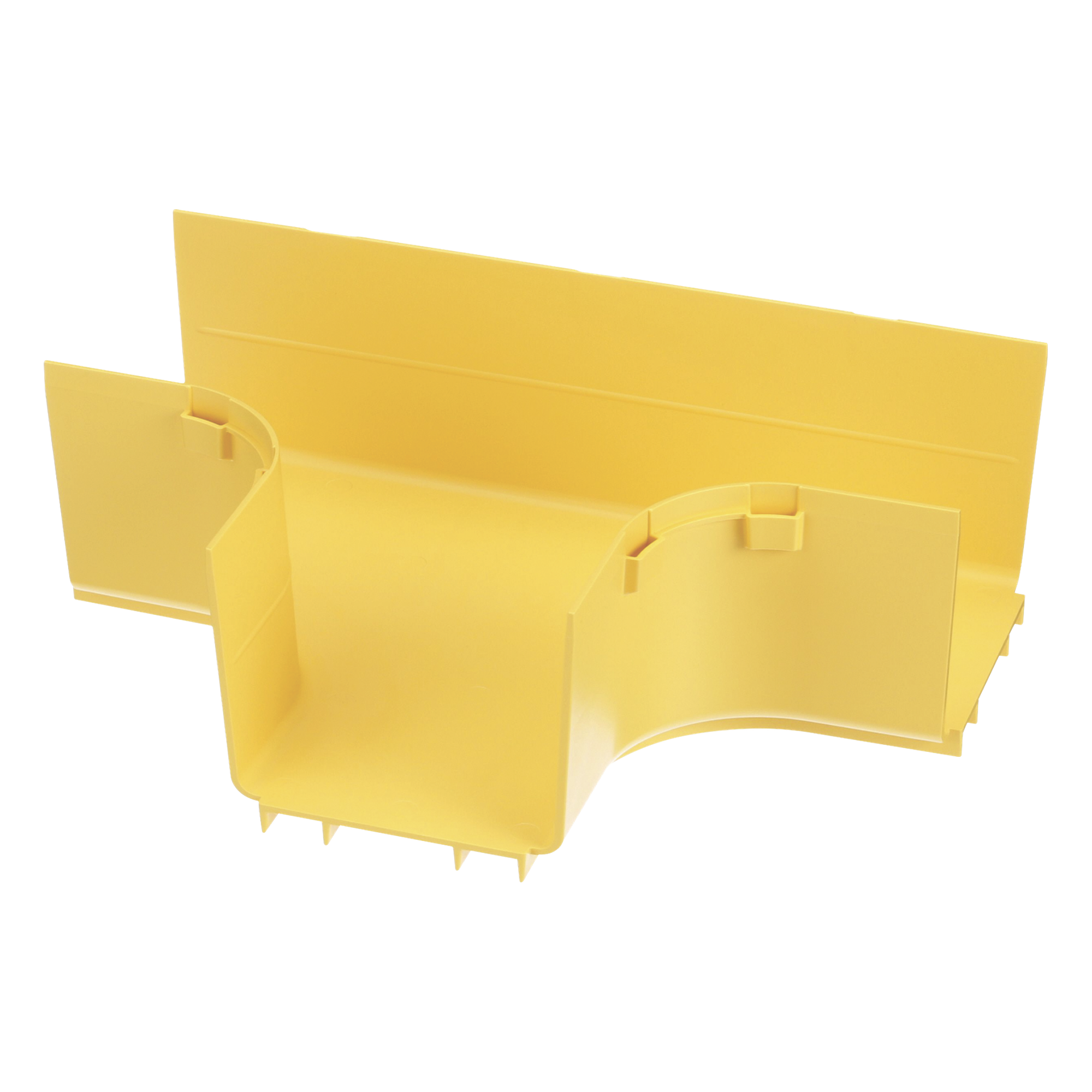 Accesorio en T Horizontal / Ángulos 90° / Radio de Curvatura 50.8 mm / Para Canaleta 4x4 / Color Amarillo — PANDUIT · SKU FRT4X4LYL