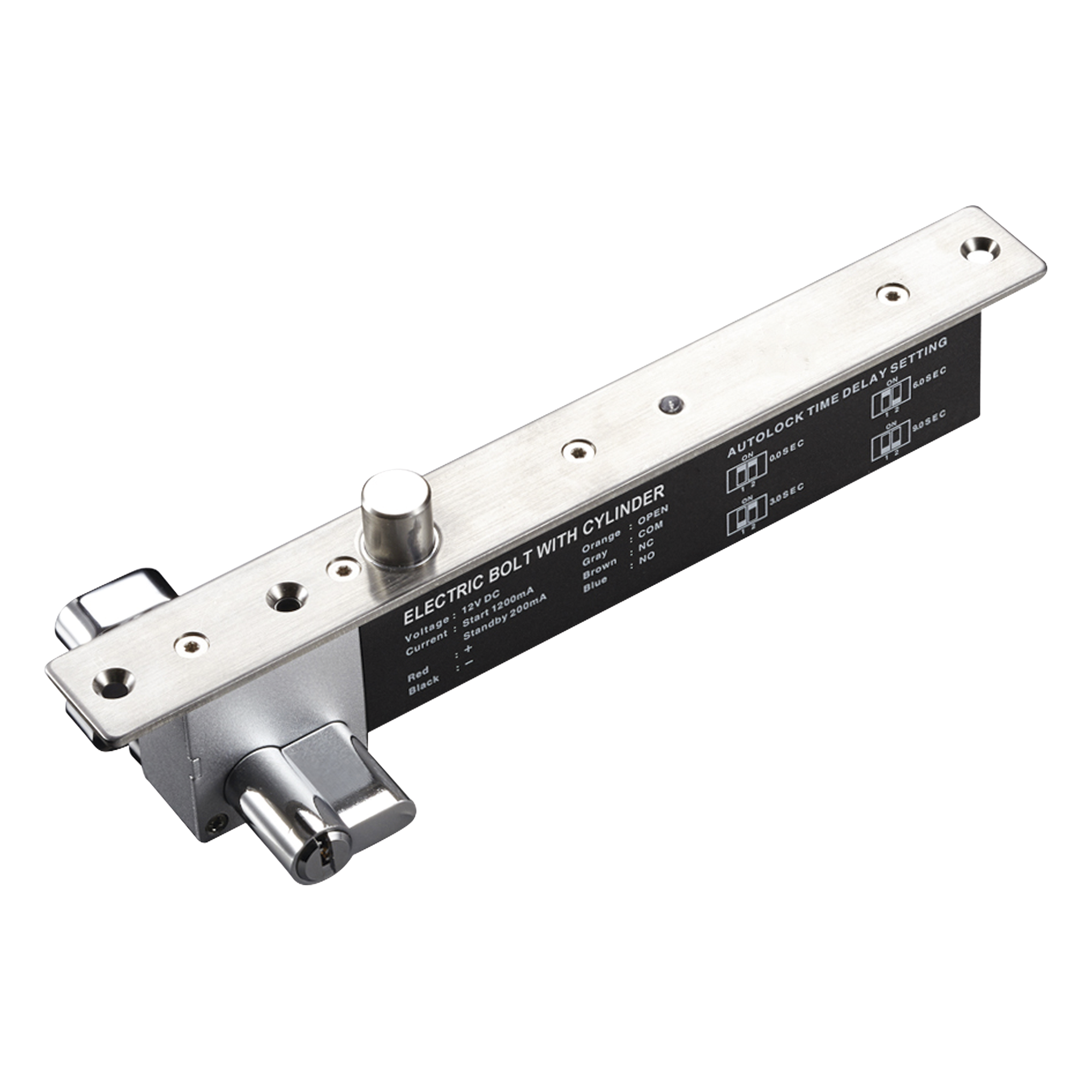 Cerradura Eléctrica de Perno / Fuerza de Sujeción 2000 kg / Acero 16 mm / 12 VCC / Apertura Manual de Emergencia / IP para Puertas Izquierda o Derecha — ACCESSPRO · SKU PROEB600NCK